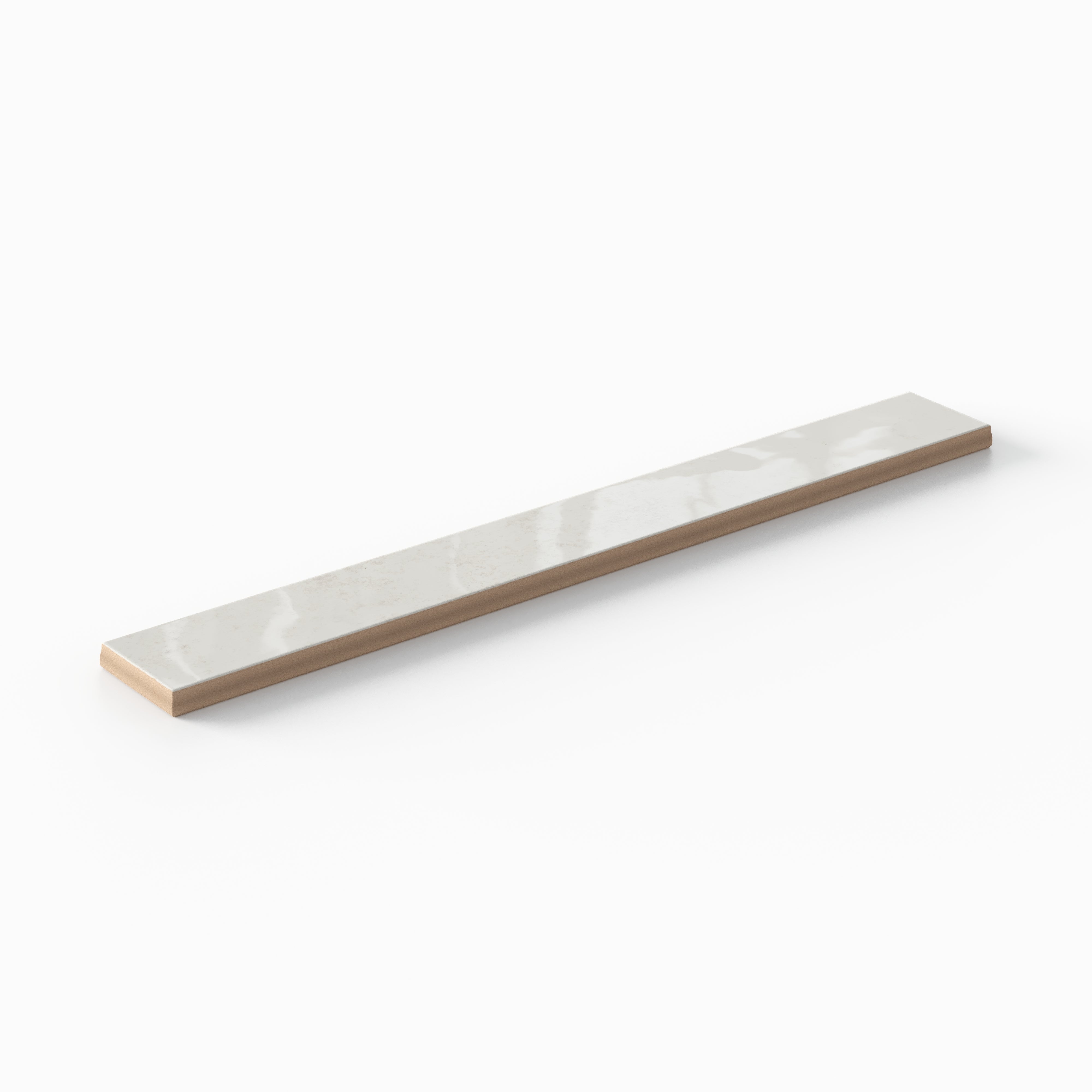 Mariel 1x12 Glossy Porcelain Tile in White