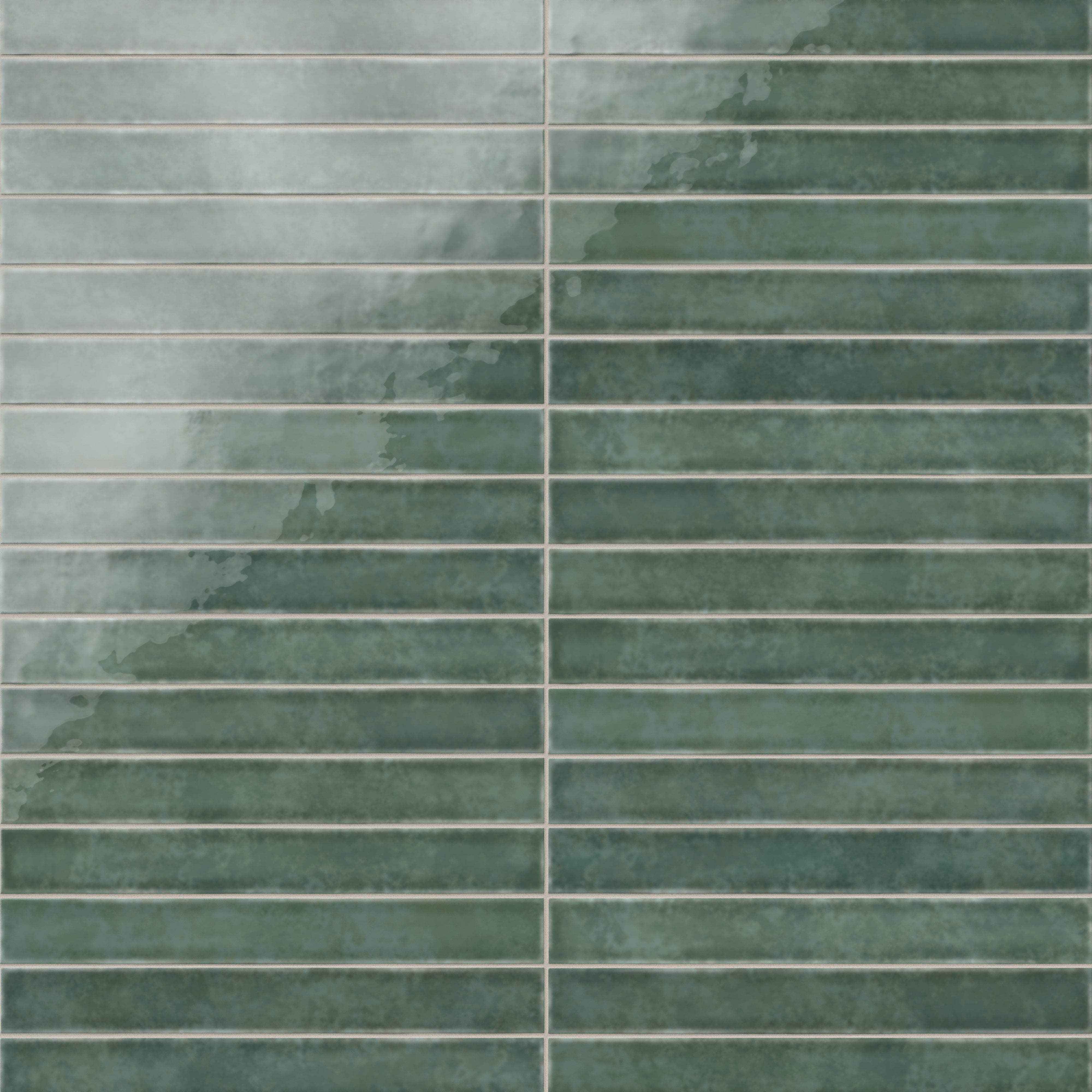 Mariel 1x12 Glossy Porcelain Tile in Forest