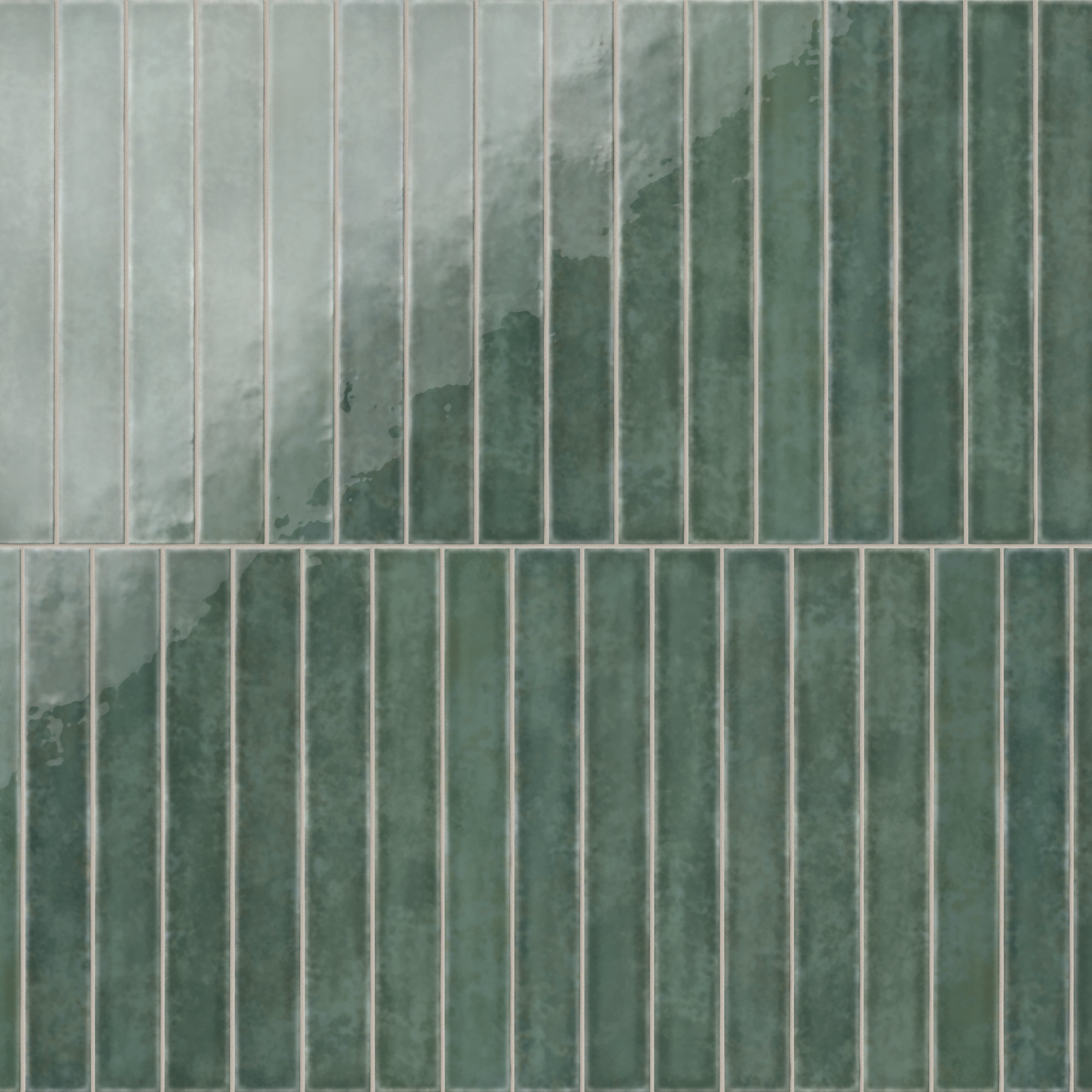 Mariel 1x12 Glossy Porcelain Tile in Forest