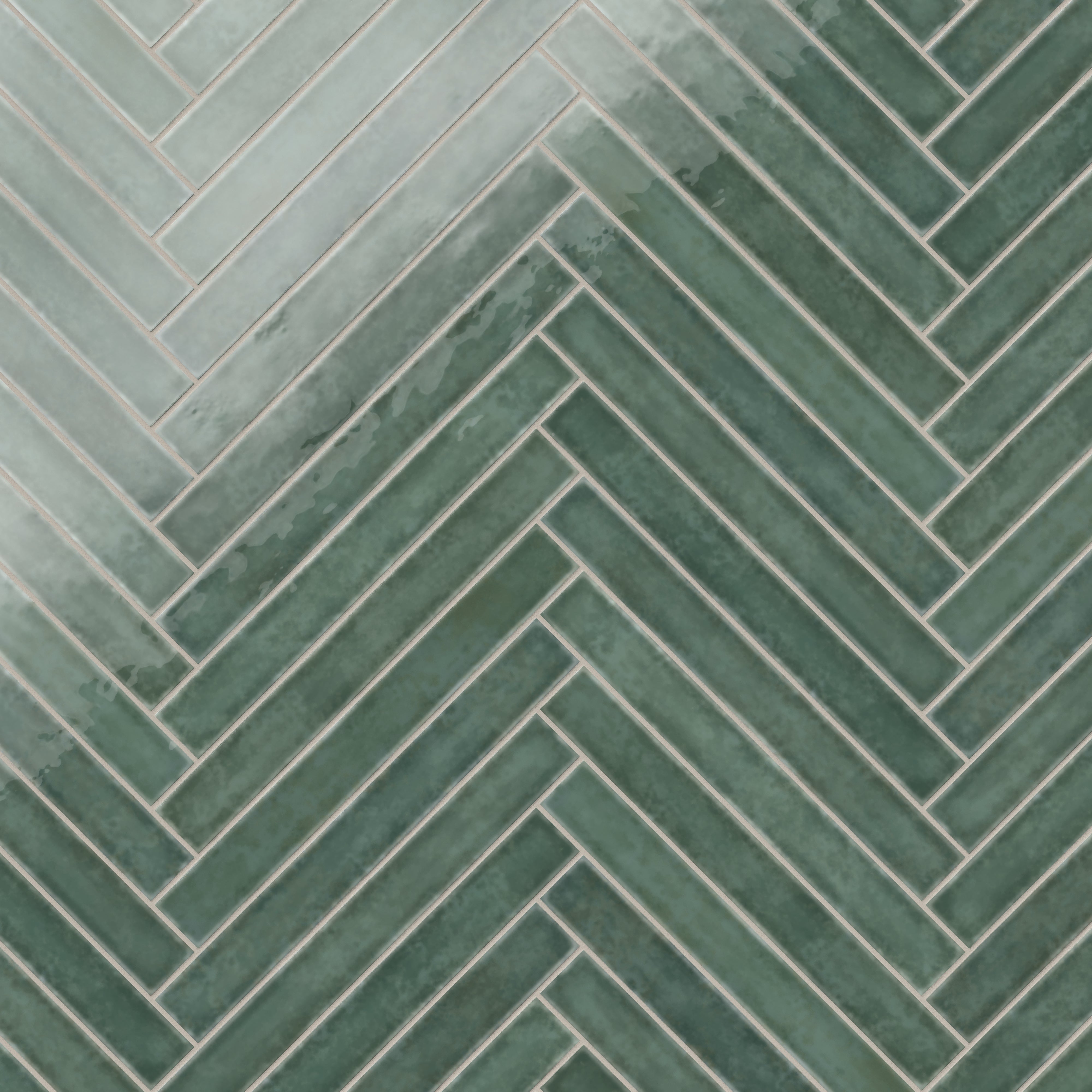 Mariel 1x12 Glossy Porcelain Tile in Forest