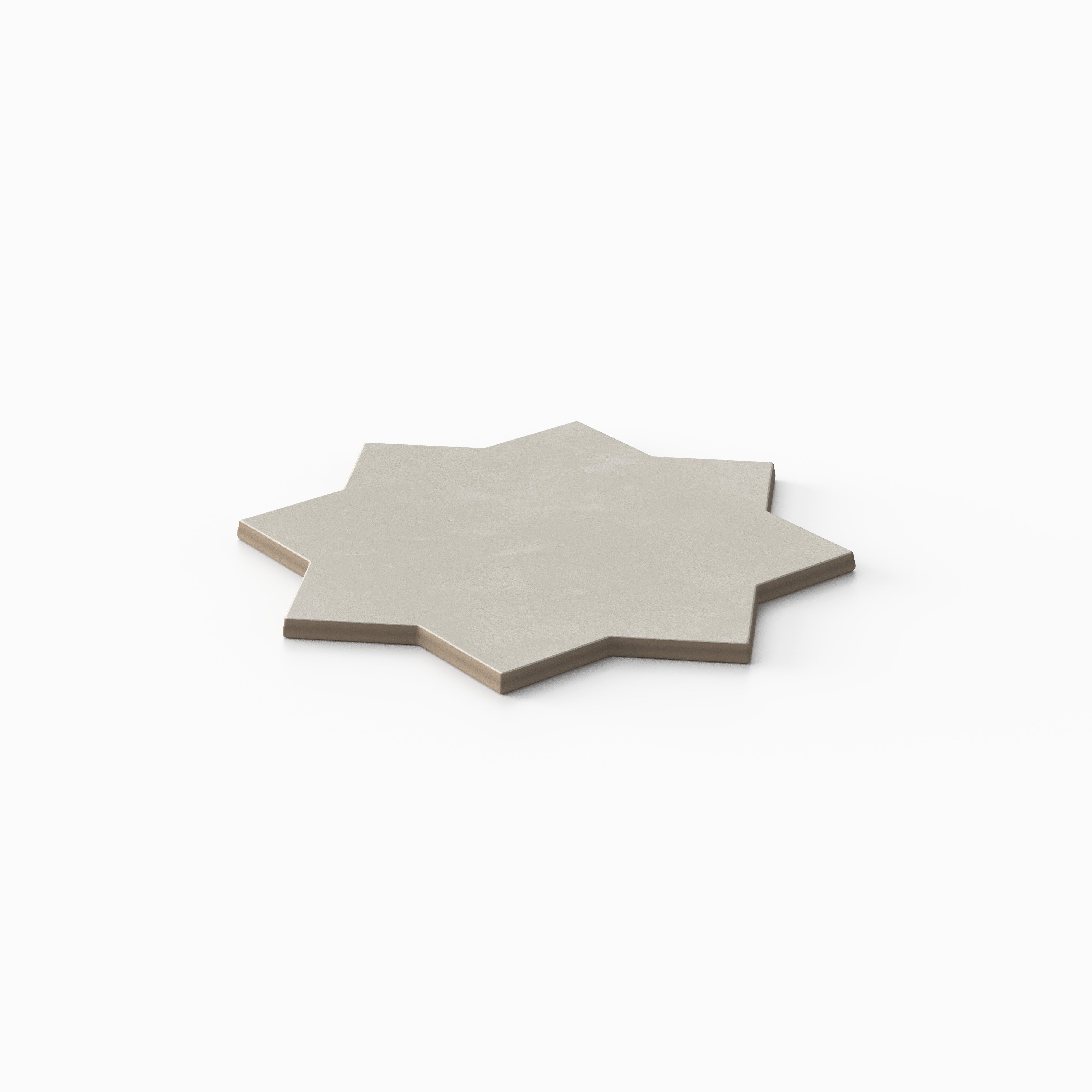 Isabel 6x6 Matte Porcelain Star Tile in Dove