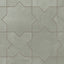 Isabel 11x11 Matte Porcelain Tile Star in Seasalt and Cross in Seasalt