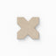 Isabel 5x5 Matte Porcelain Cross Tile in Bone
