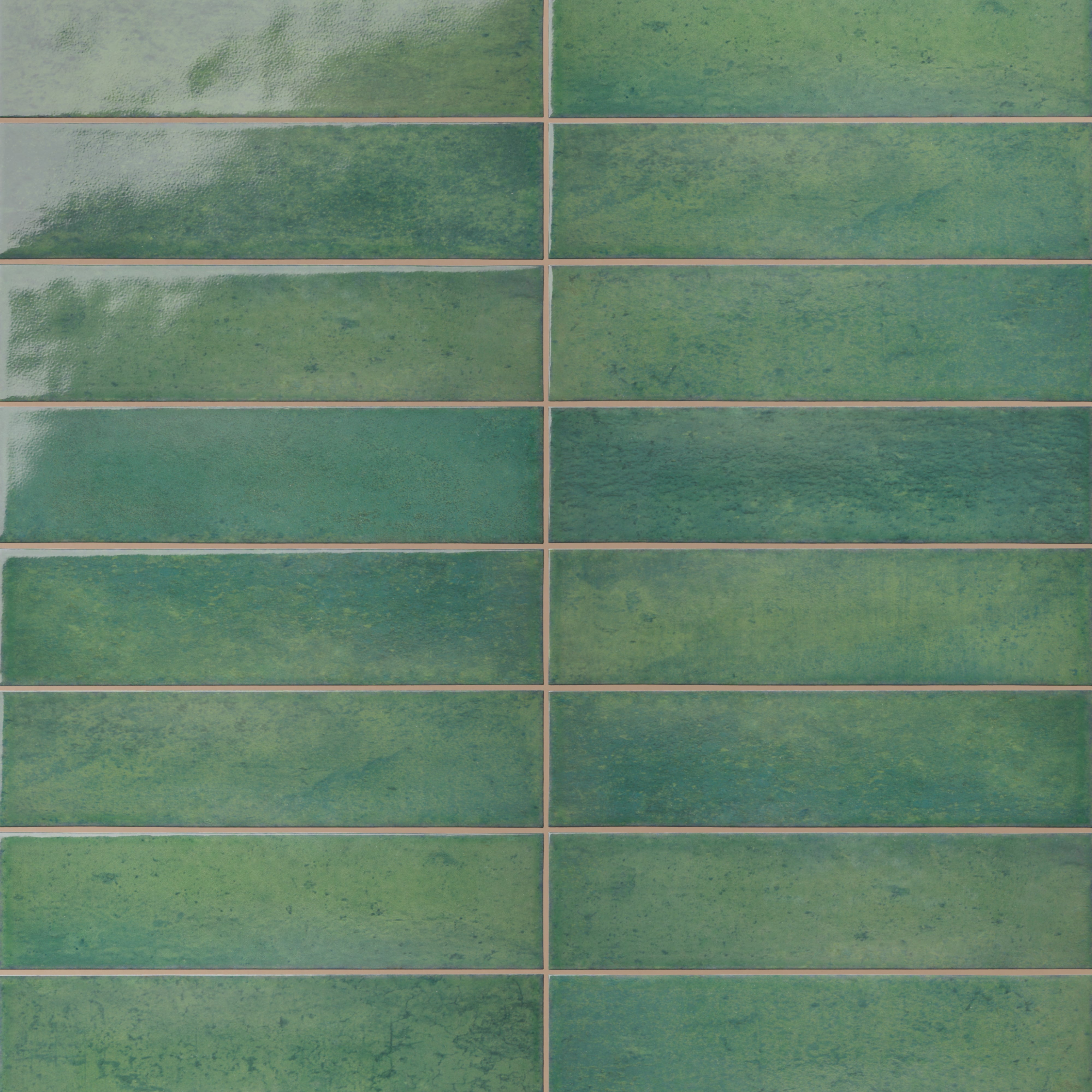 Colby 2x10 Glossy Porcelain Subway Tile in Forest