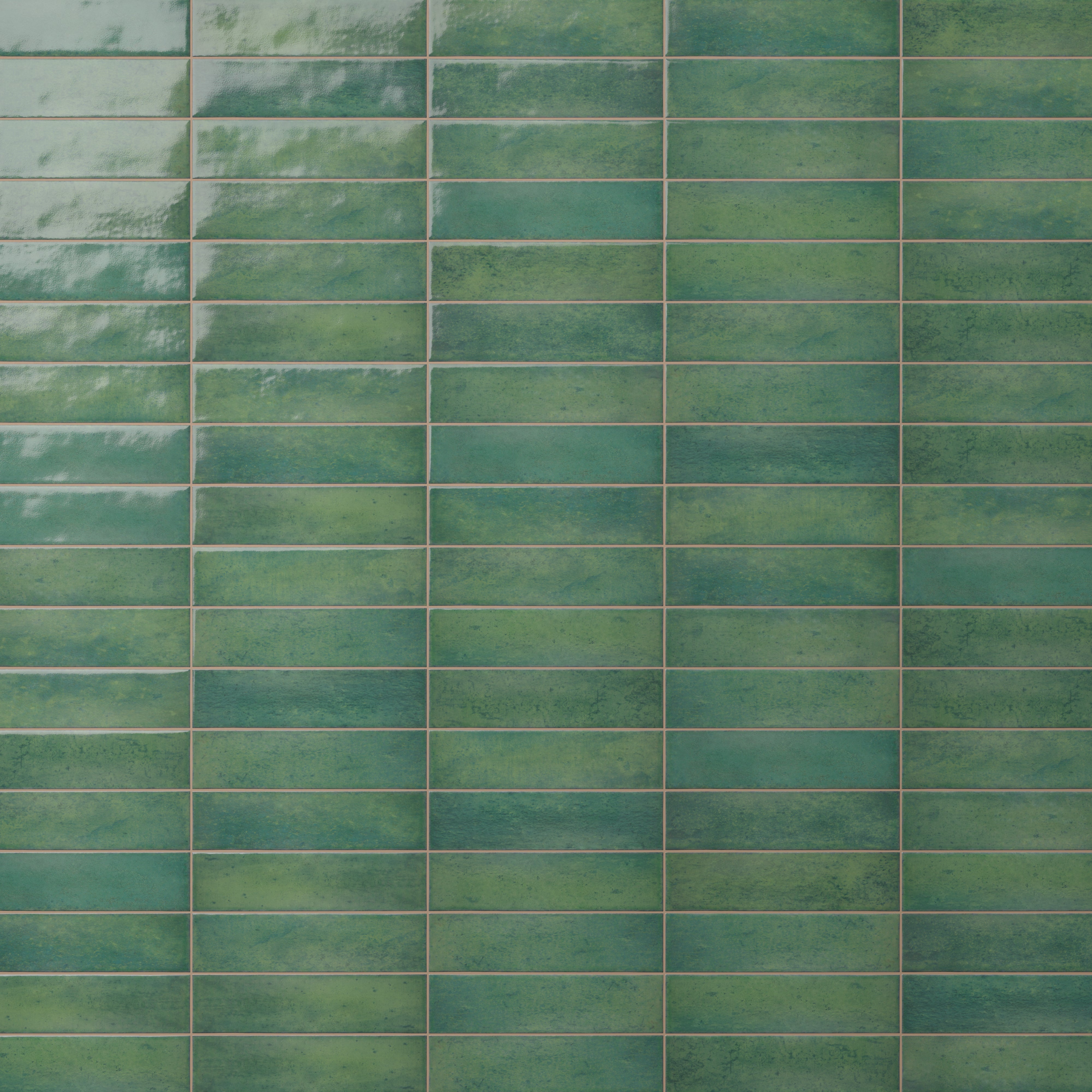 Colby 2x10 Glossy Porcelain Subway Tile in Forest