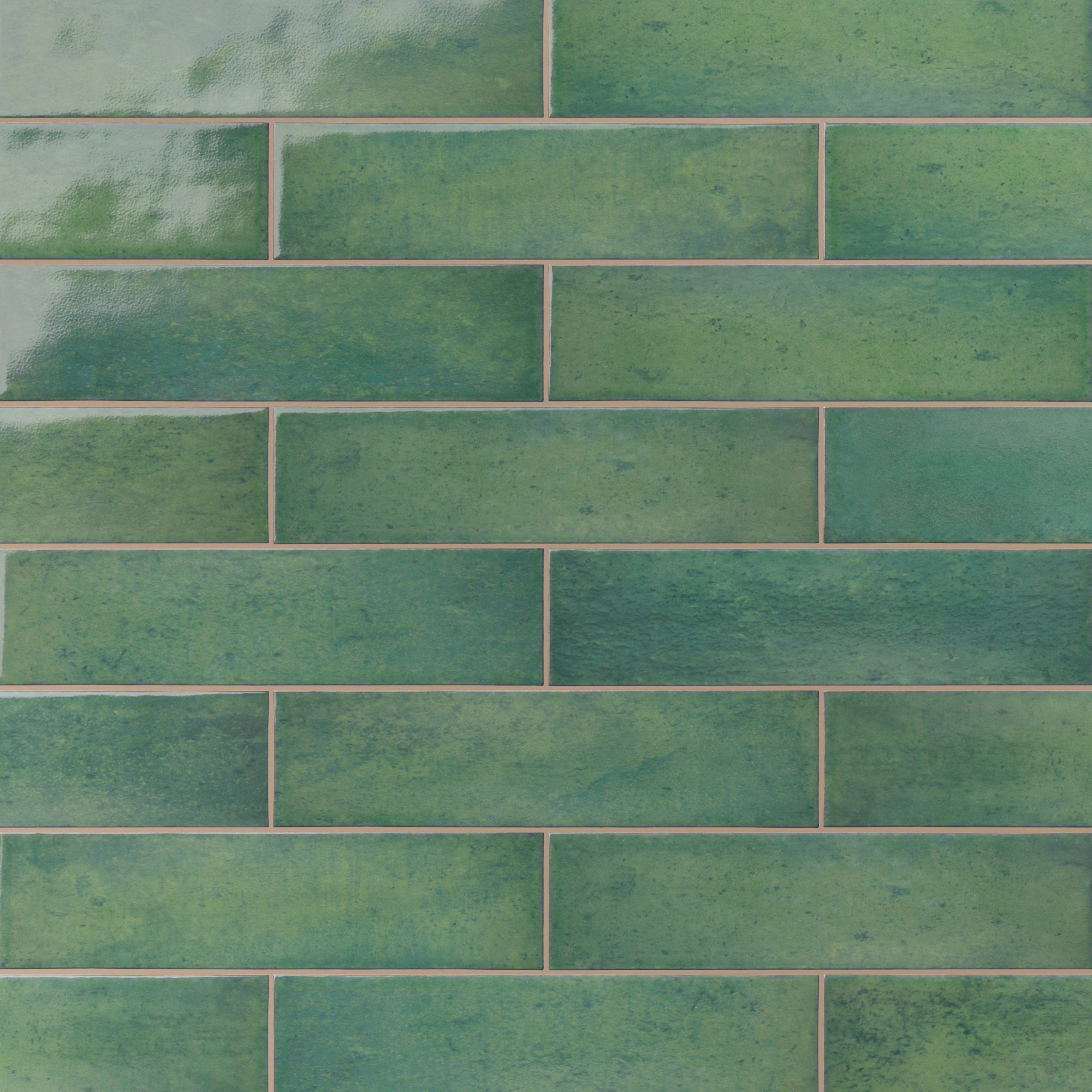 Colby 2x10 Glossy Porcelain Subway Tile in Forest