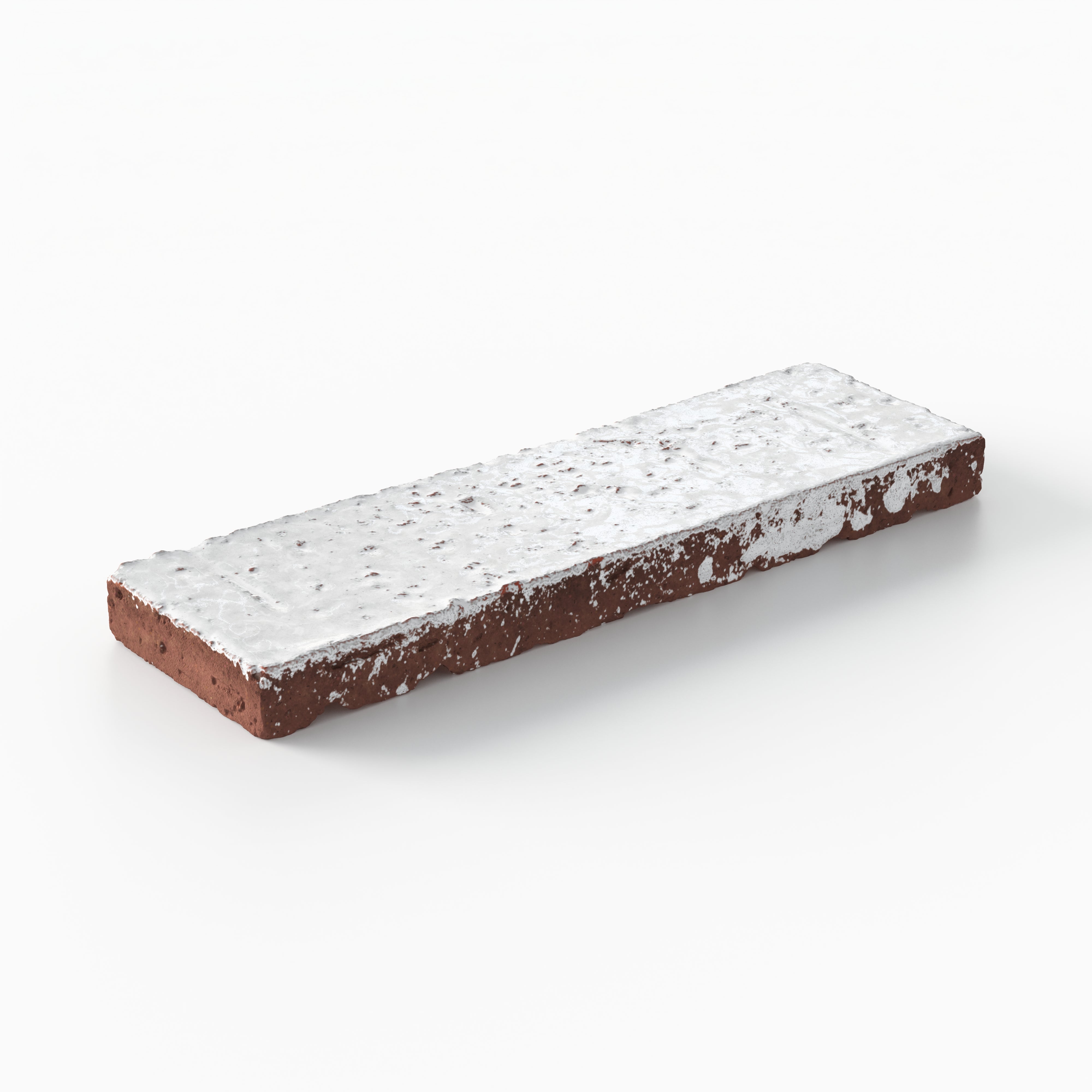 Elias 2x8 Glossy Brick Tile in Pearl