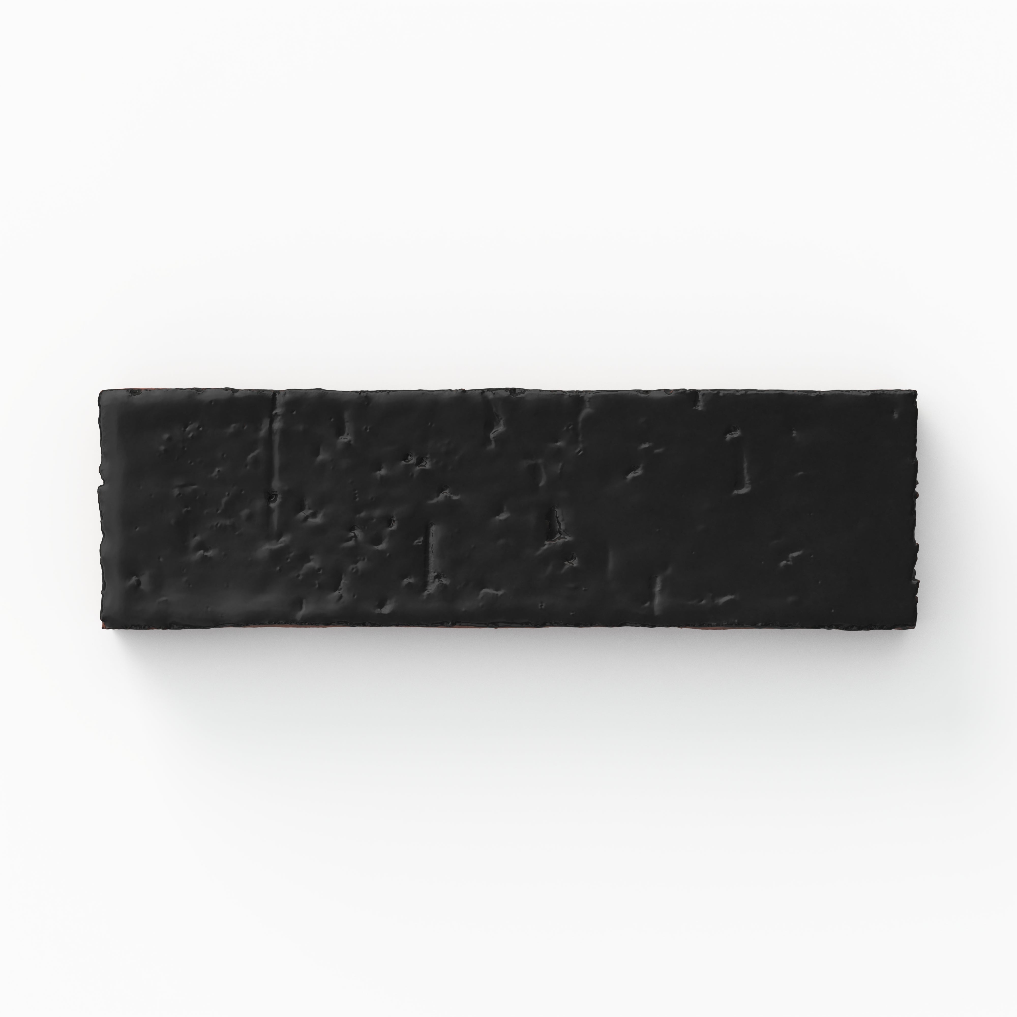 Elias 2x8 Glossy Brick Tile in Charcoal