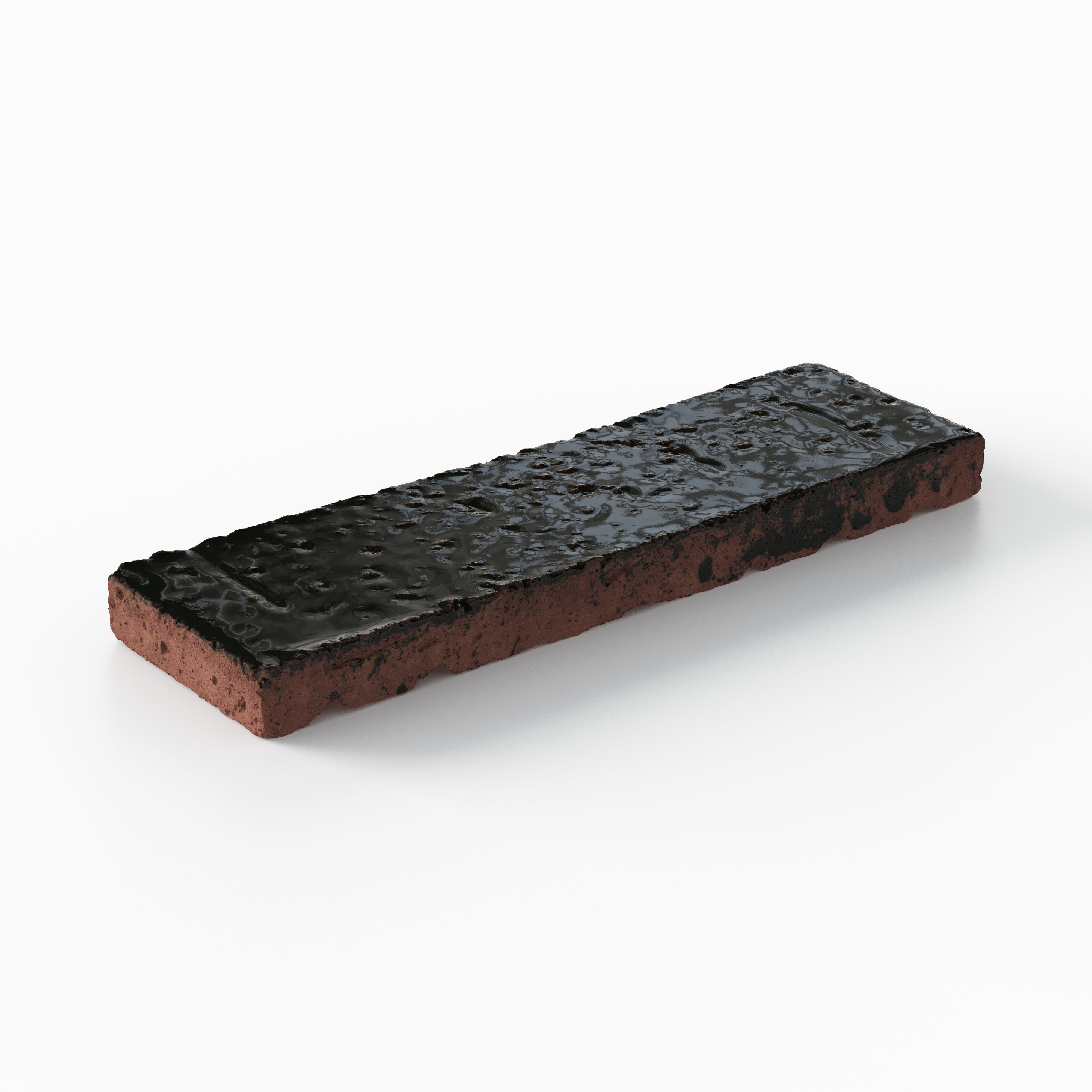 Elias 2x8 Glossy Brick Tile in Midnight
