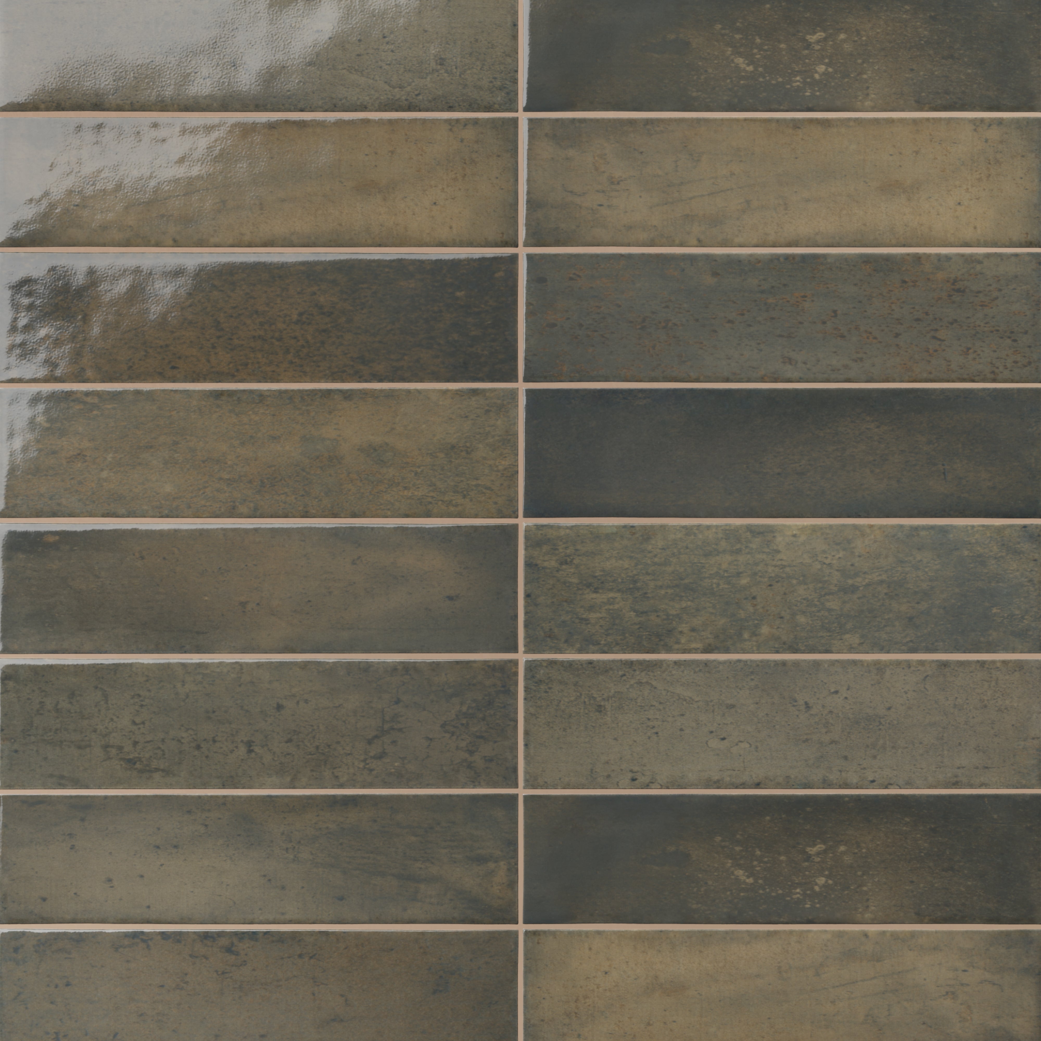 Colby 2x10 Glossy Porcelain Subway Tile in Smoke