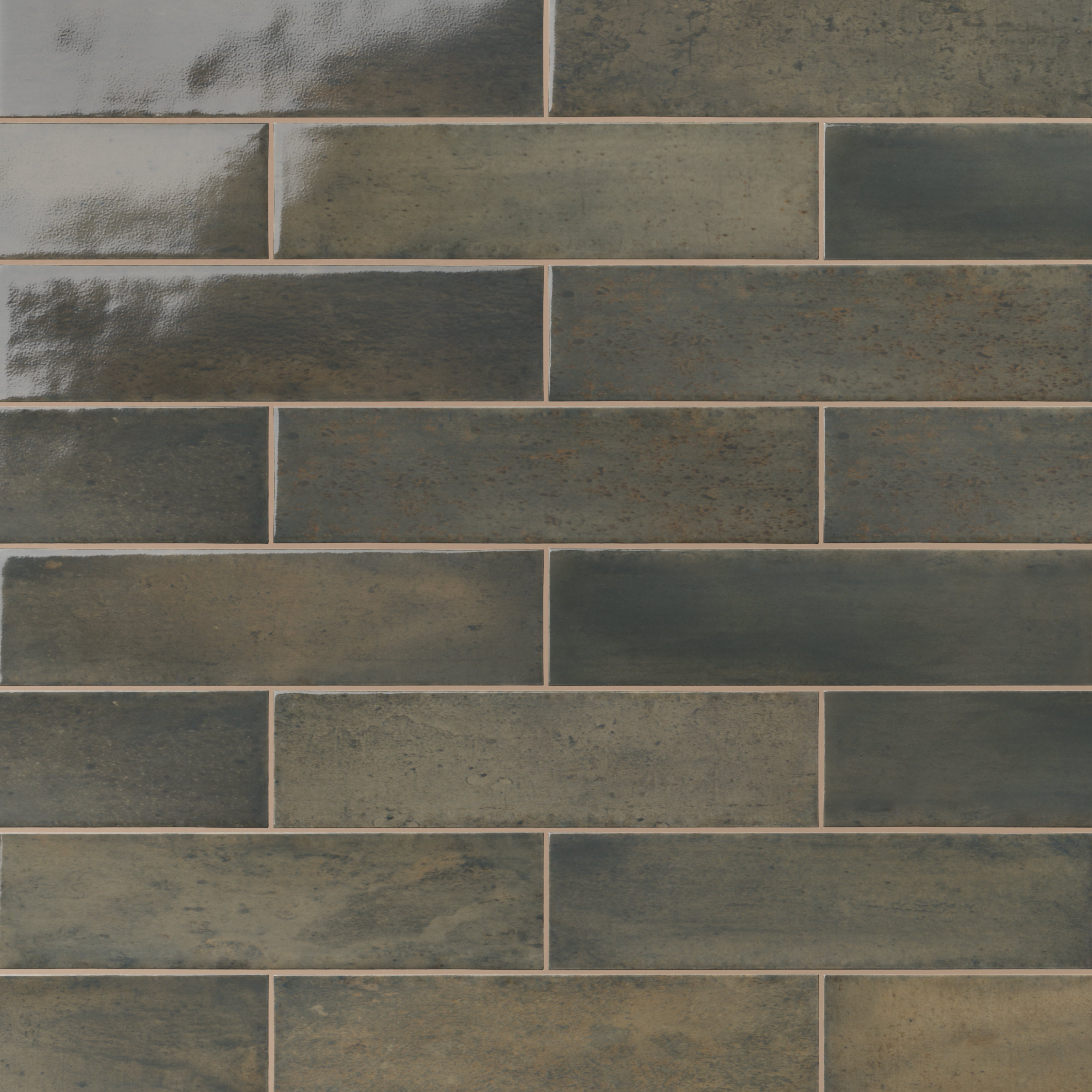 Colby 2 x 10 Glossy Porcelain Subway Tile in Nero