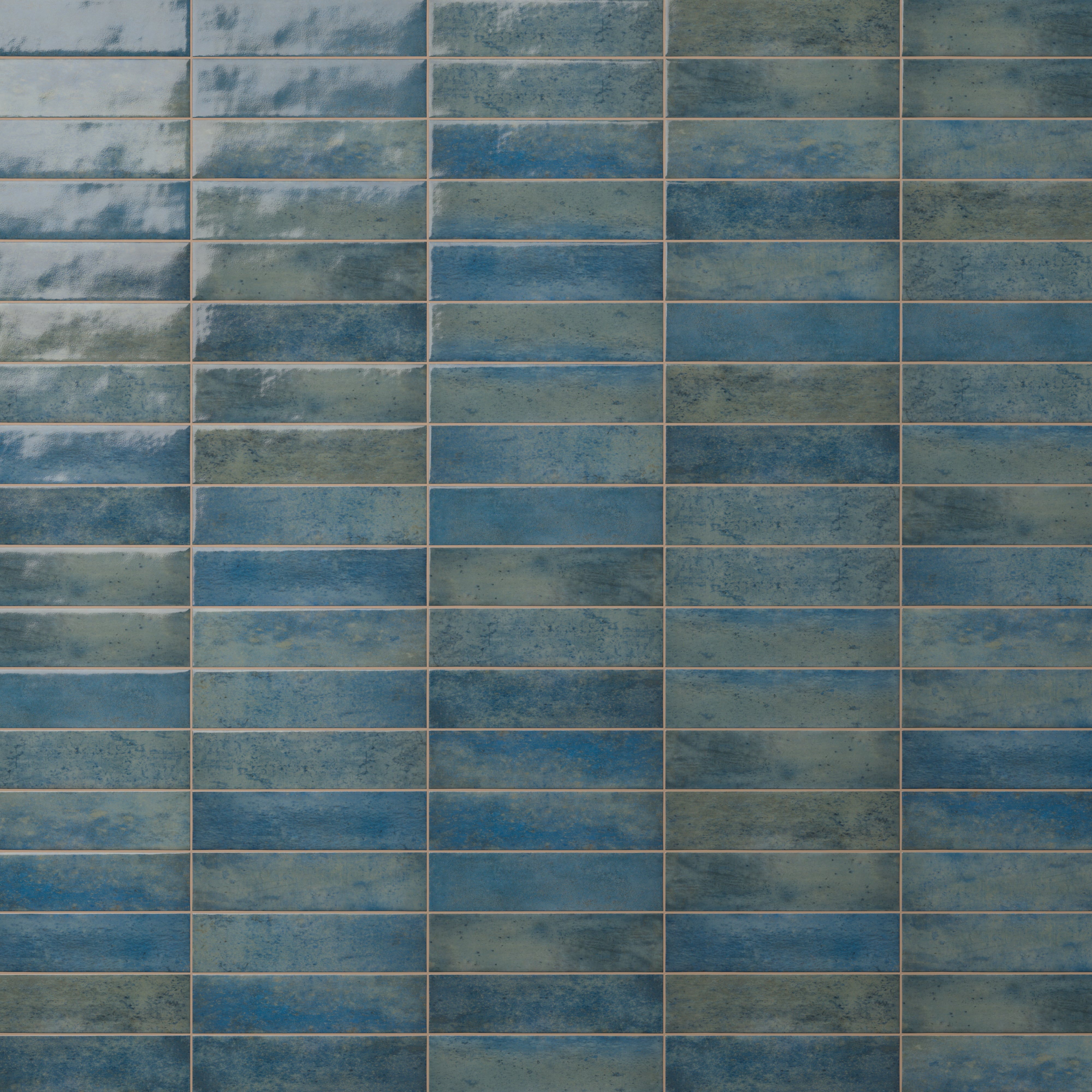 Colby 2x10 Glossy Porcelain Subway Tile in Denim