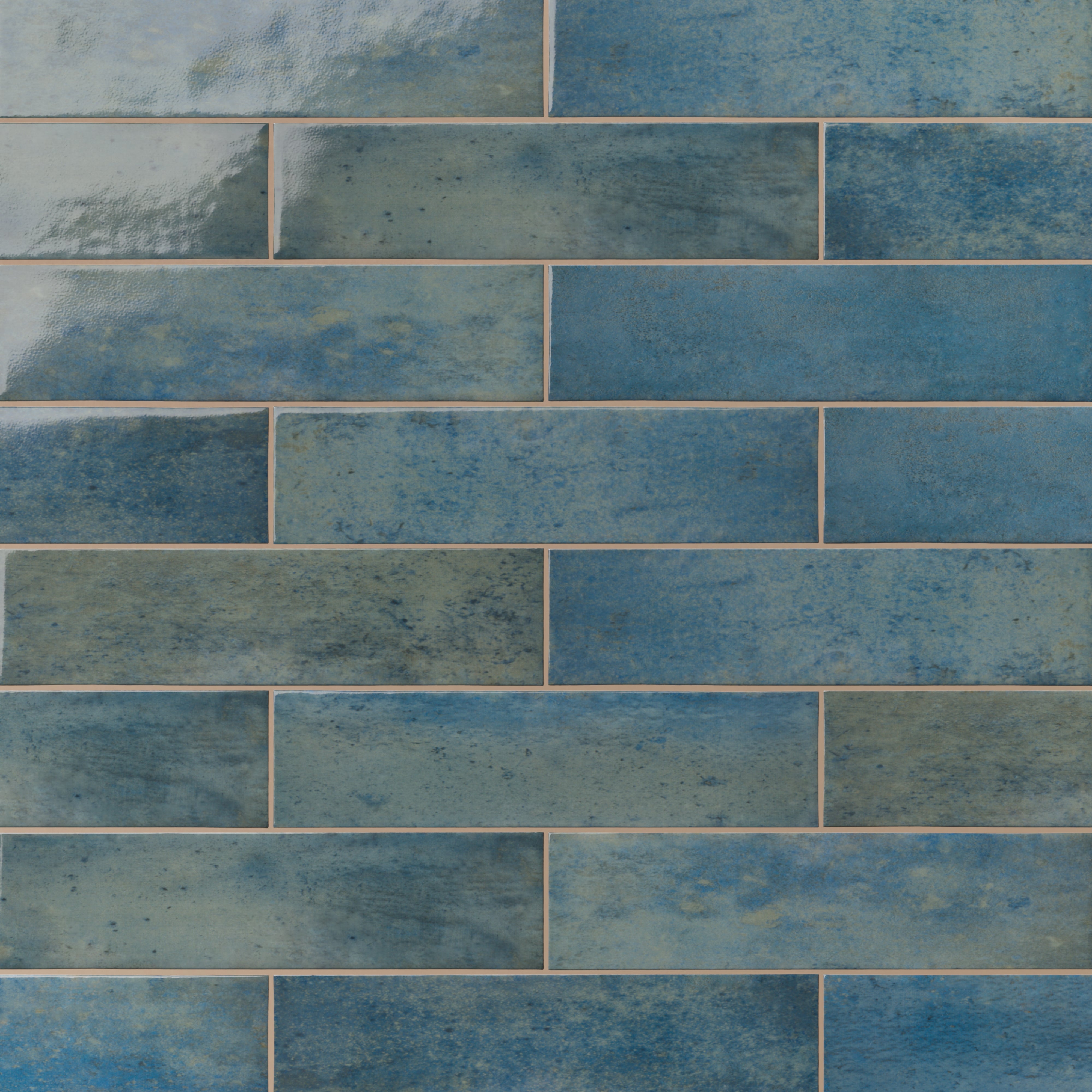 Colby 2x10 Glossy Porcelain Subway Tile in Denim