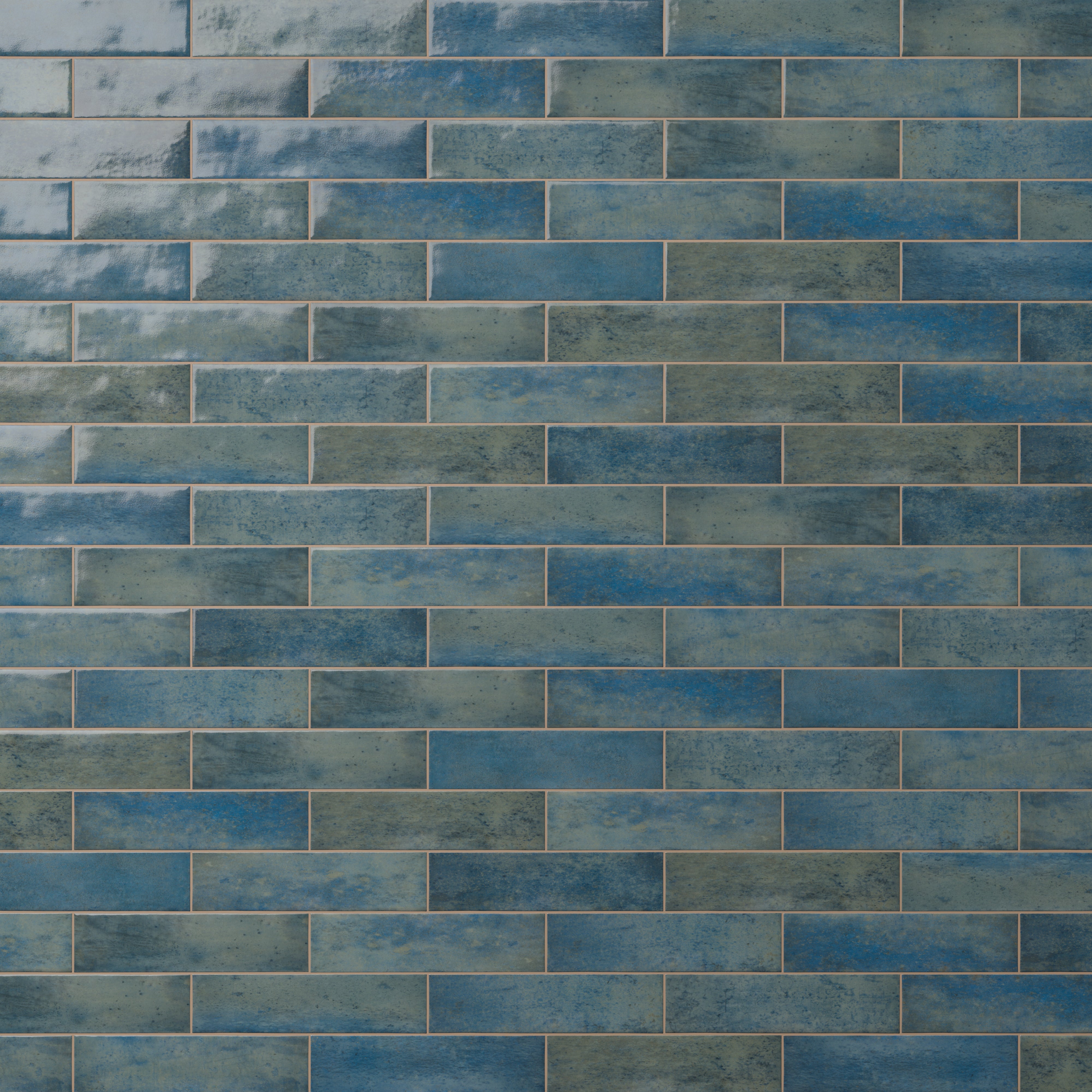 Colby 2x10 Glossy Porcelain Subway Tile in Denim