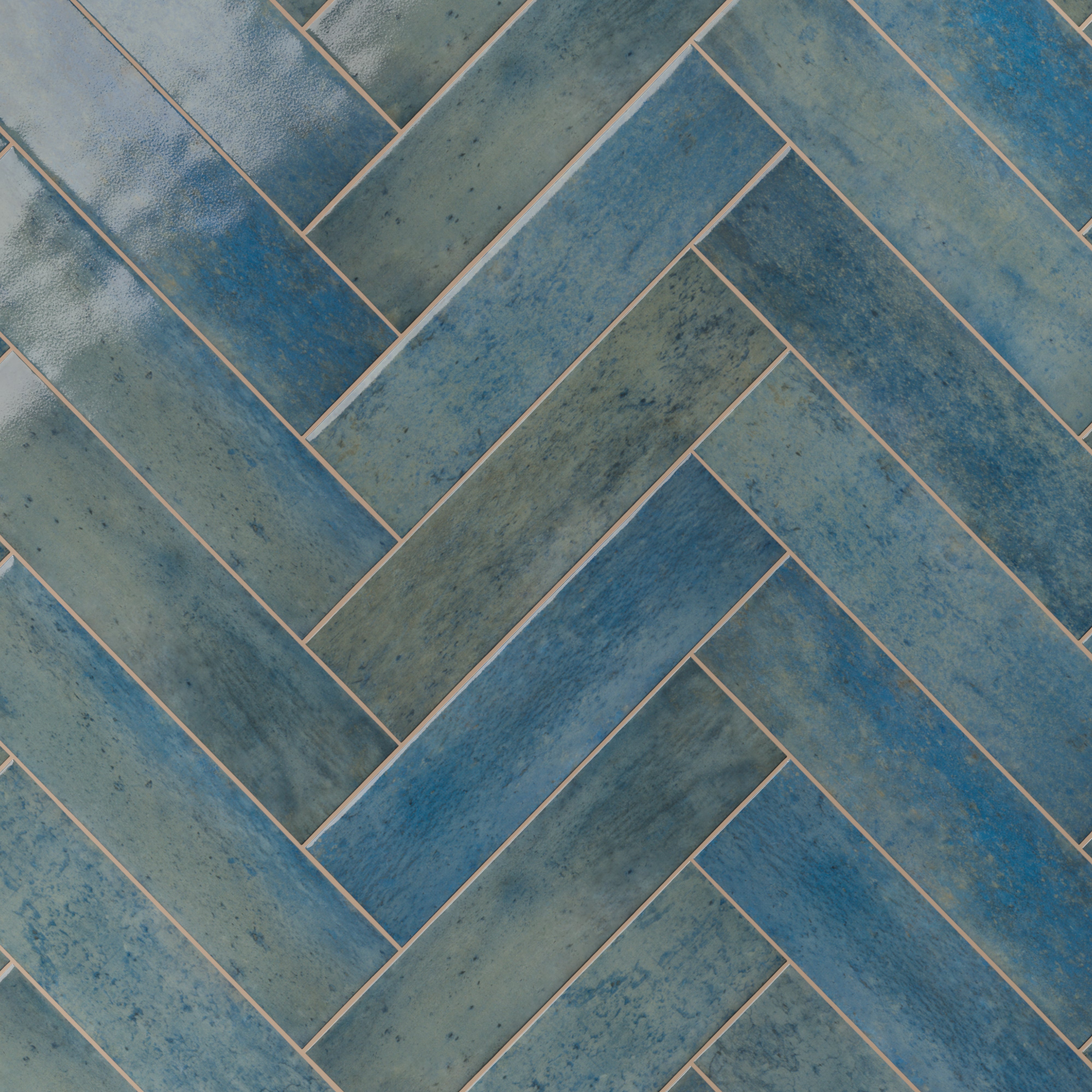 Colby 2x10 Glossy Porcelain Subway Tile in Denim