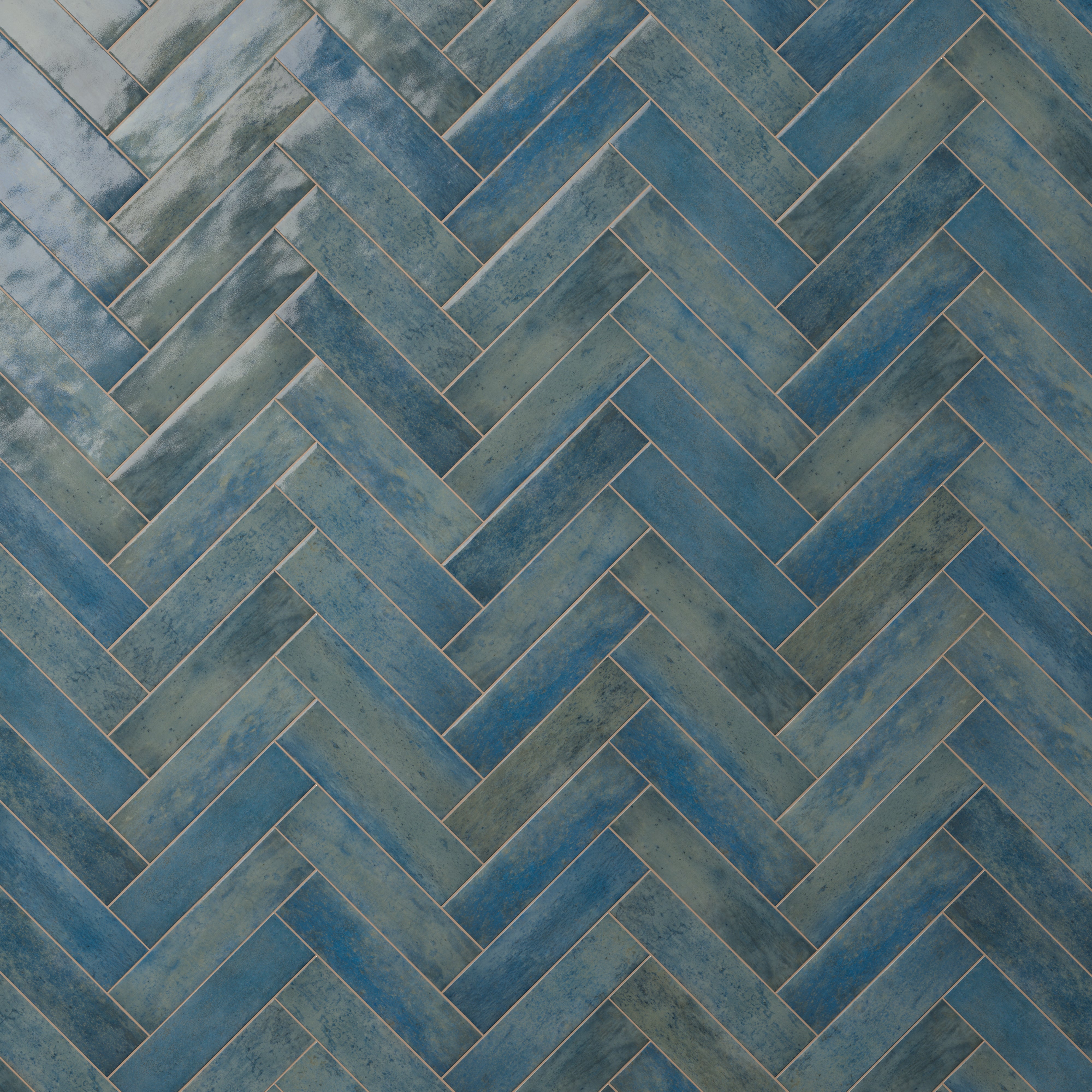 Colby 2x10 Glossy Porcelain Subway Tile in Denim