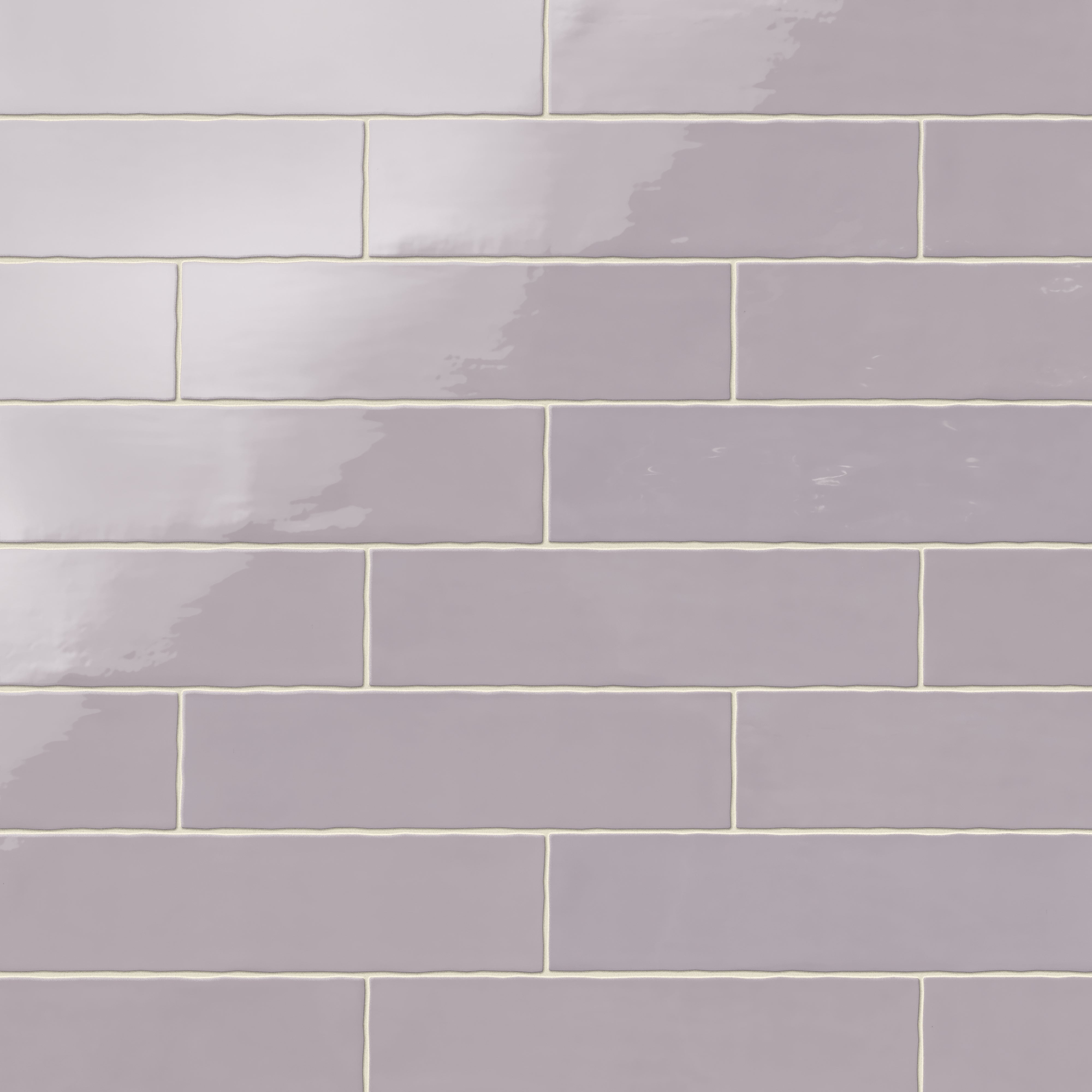 Harper 3x12 Glossy Ceramic Tile in Fog