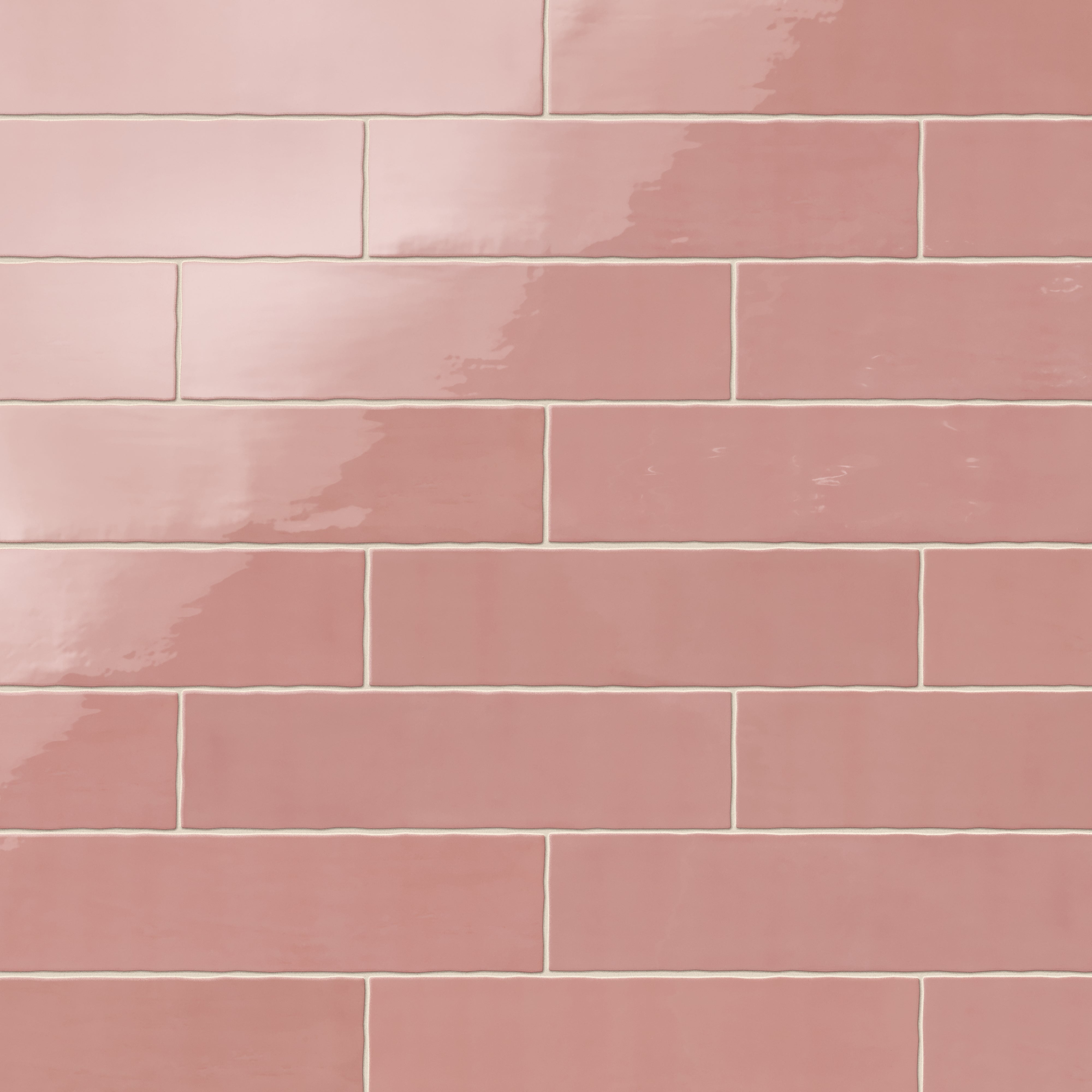 Harper 3x12 Glossy Ceramic Tile in Blush