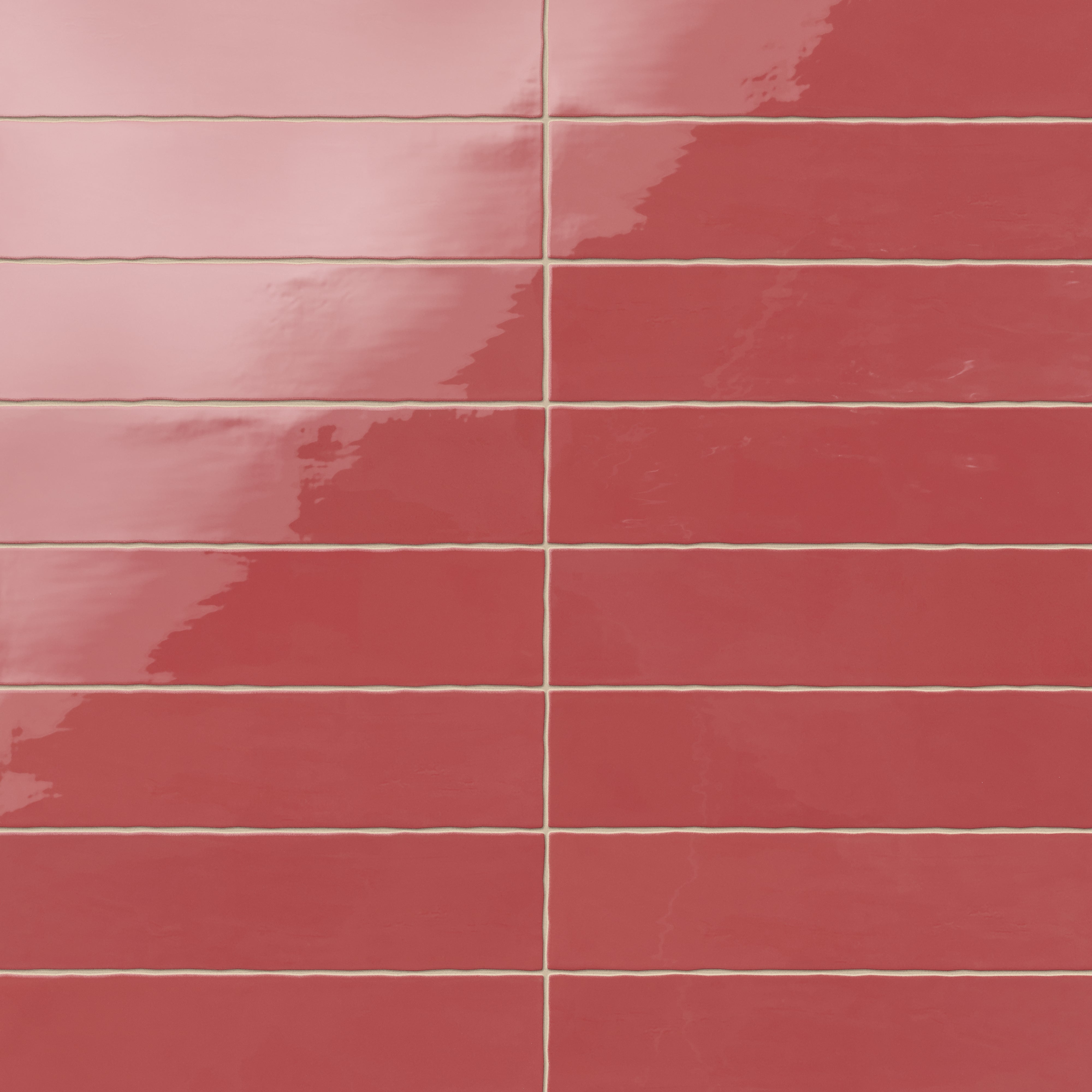 Harper 3x12 Glossy Ceramic Tile in Vermilion