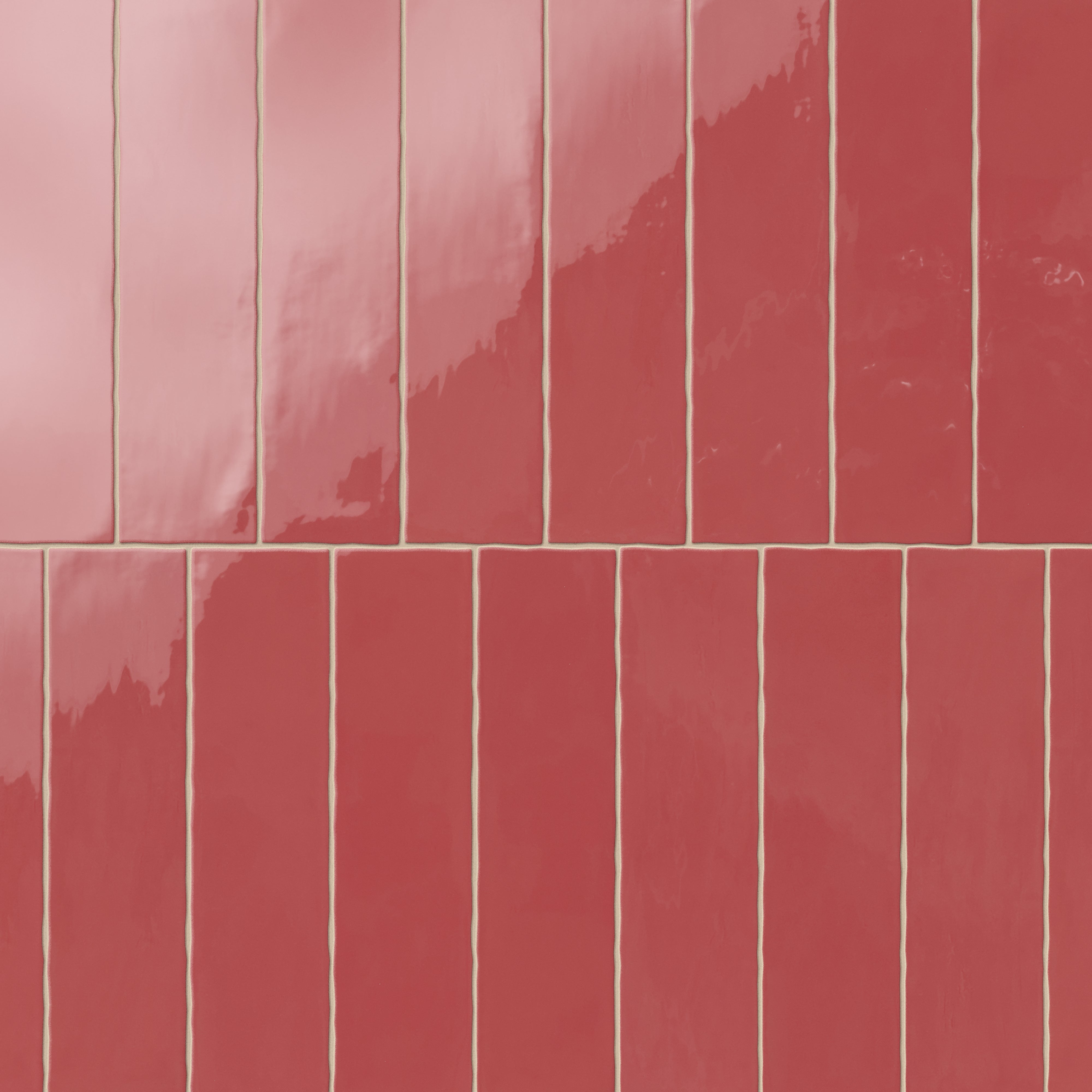 Harper 3x12 Glossy Ceramic Tile in Vermilion