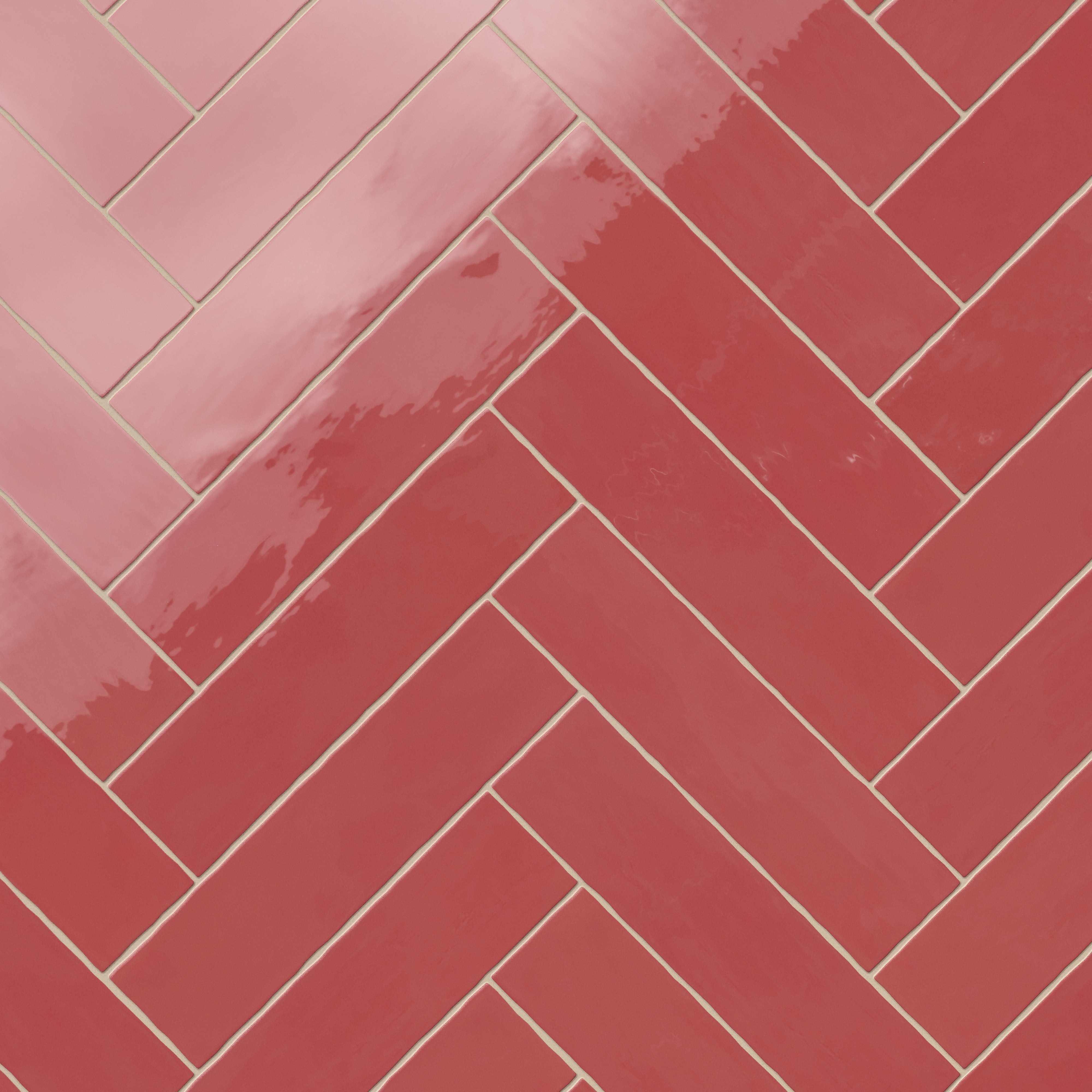 Harper 3x12 Glossy Ceramic Tile in Vermilion