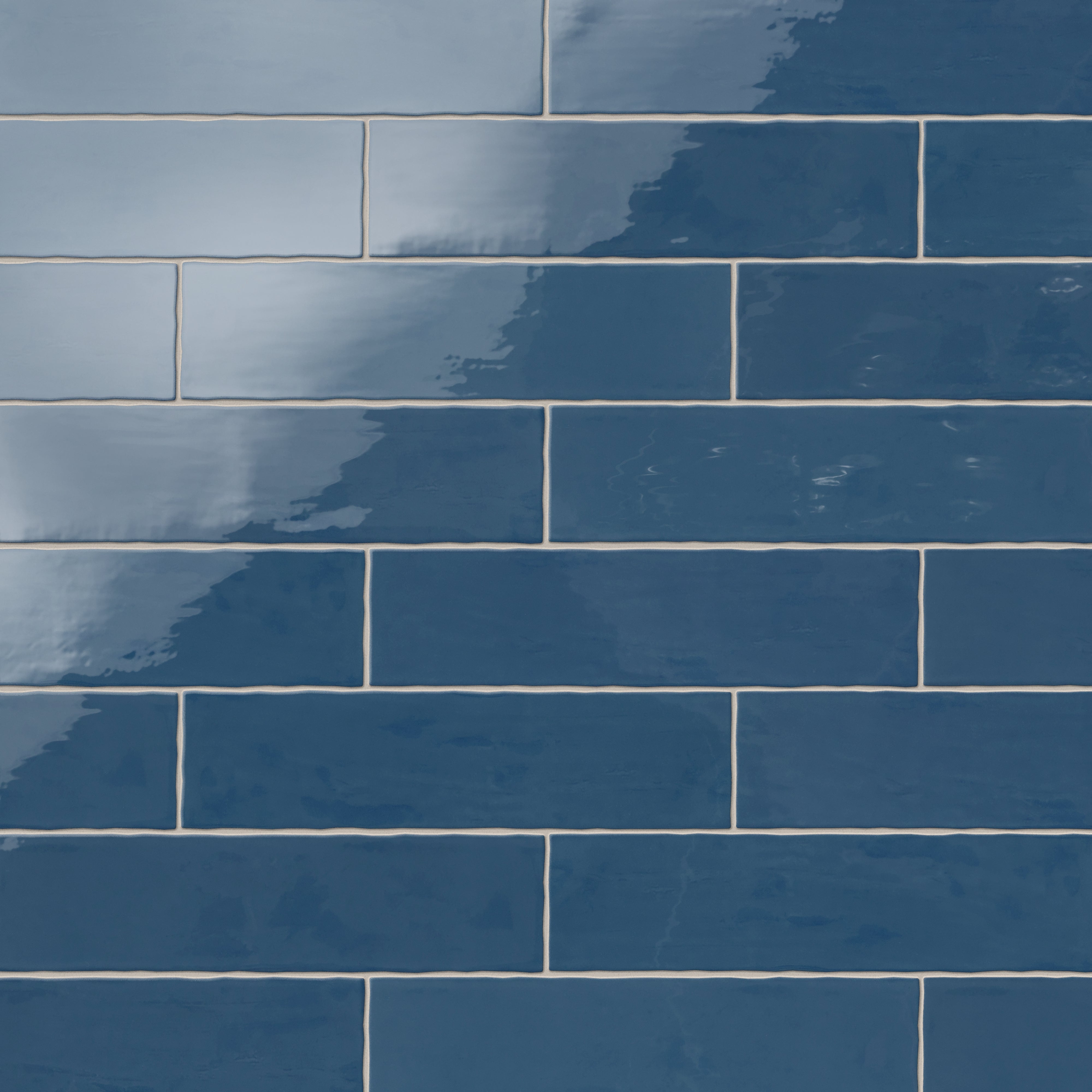 Harper 3x12 Glossy Ceramic Tile in Cerulean