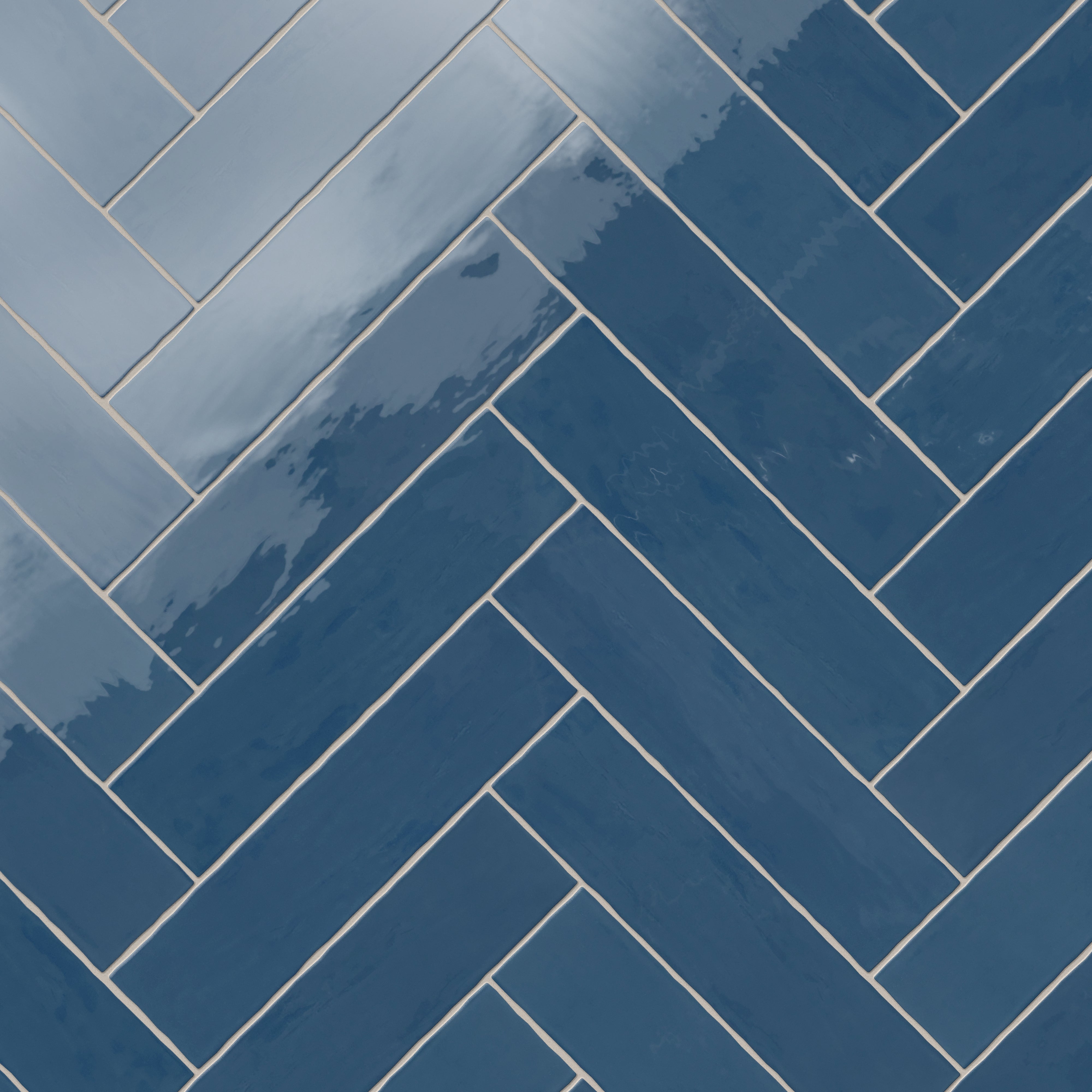 Harper 3x12 Glossy Ceramic Tile in Cerulean