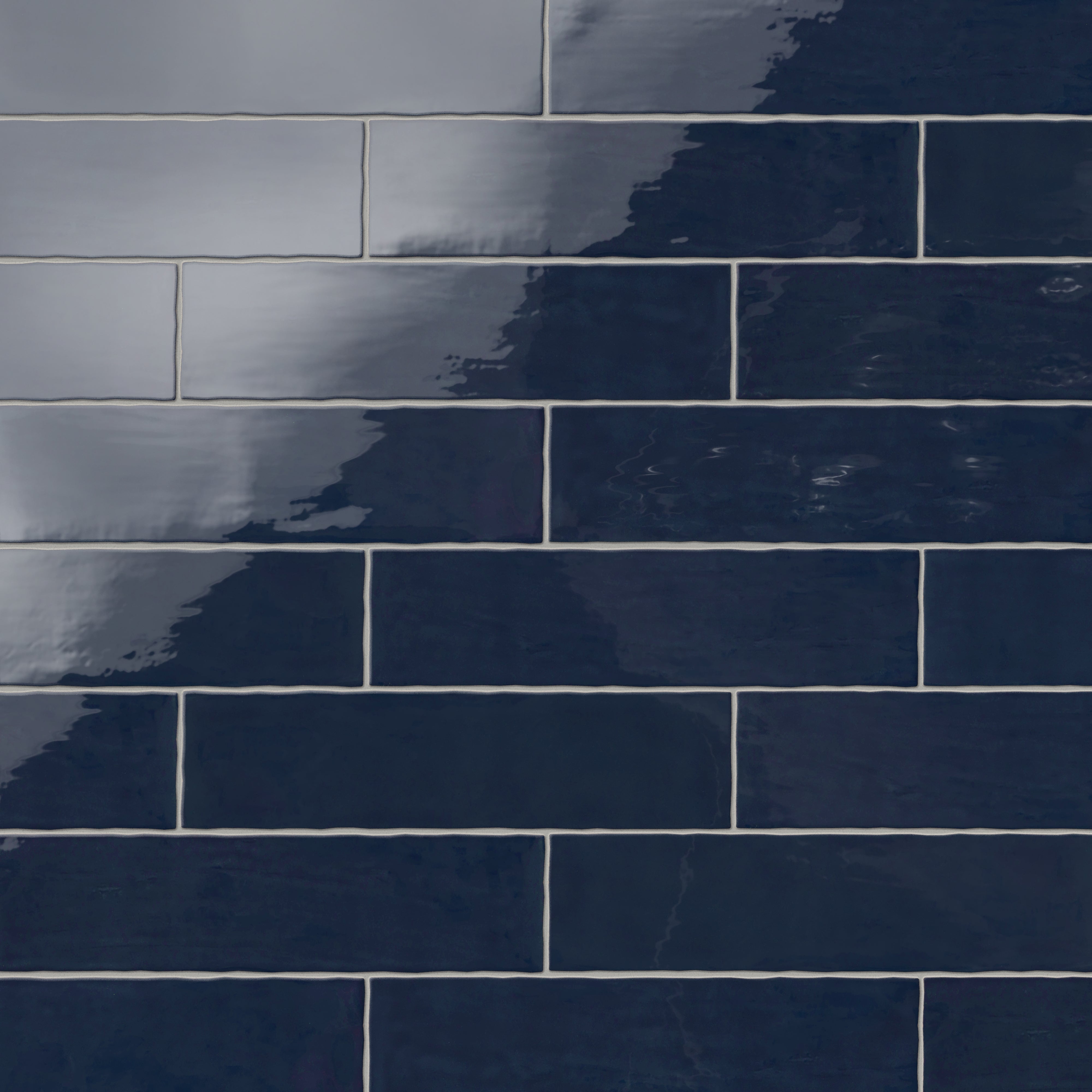 Harper 3x12 Glossy Ceramic Tile in Denim