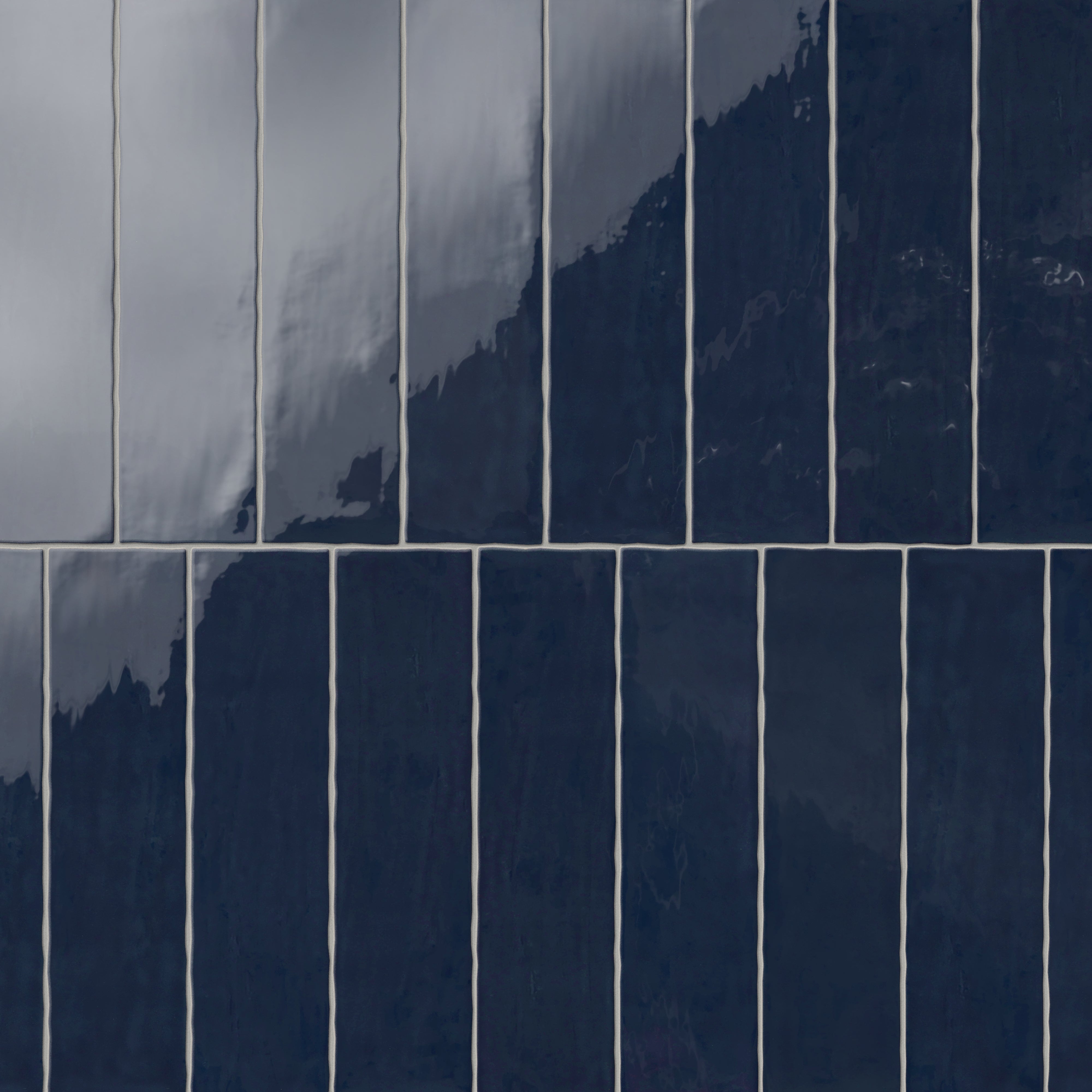 Harper 3x12 Glossy Ceramic Tile in Denim