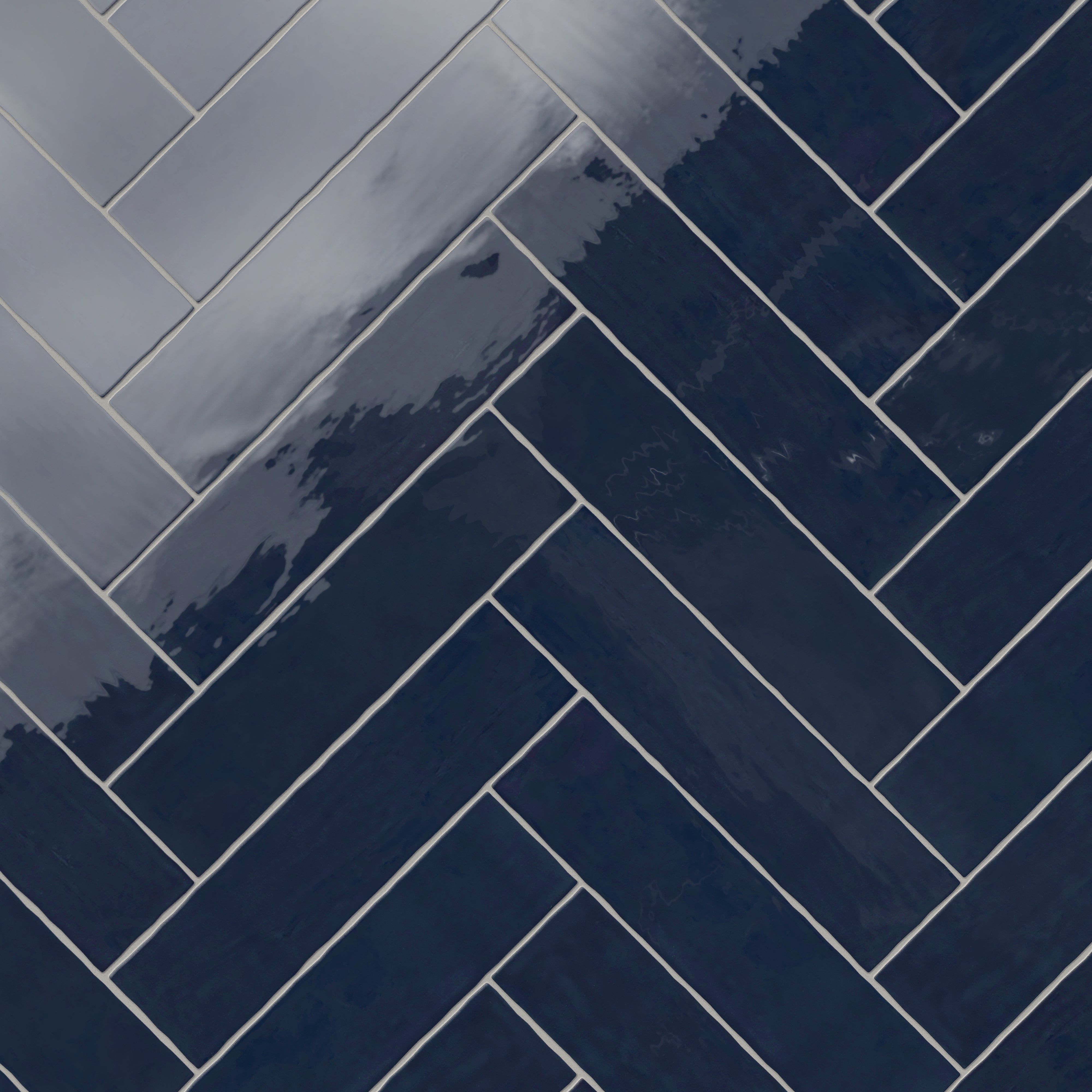 Harper 3x12 Glossy Ceramic Tile in Denim