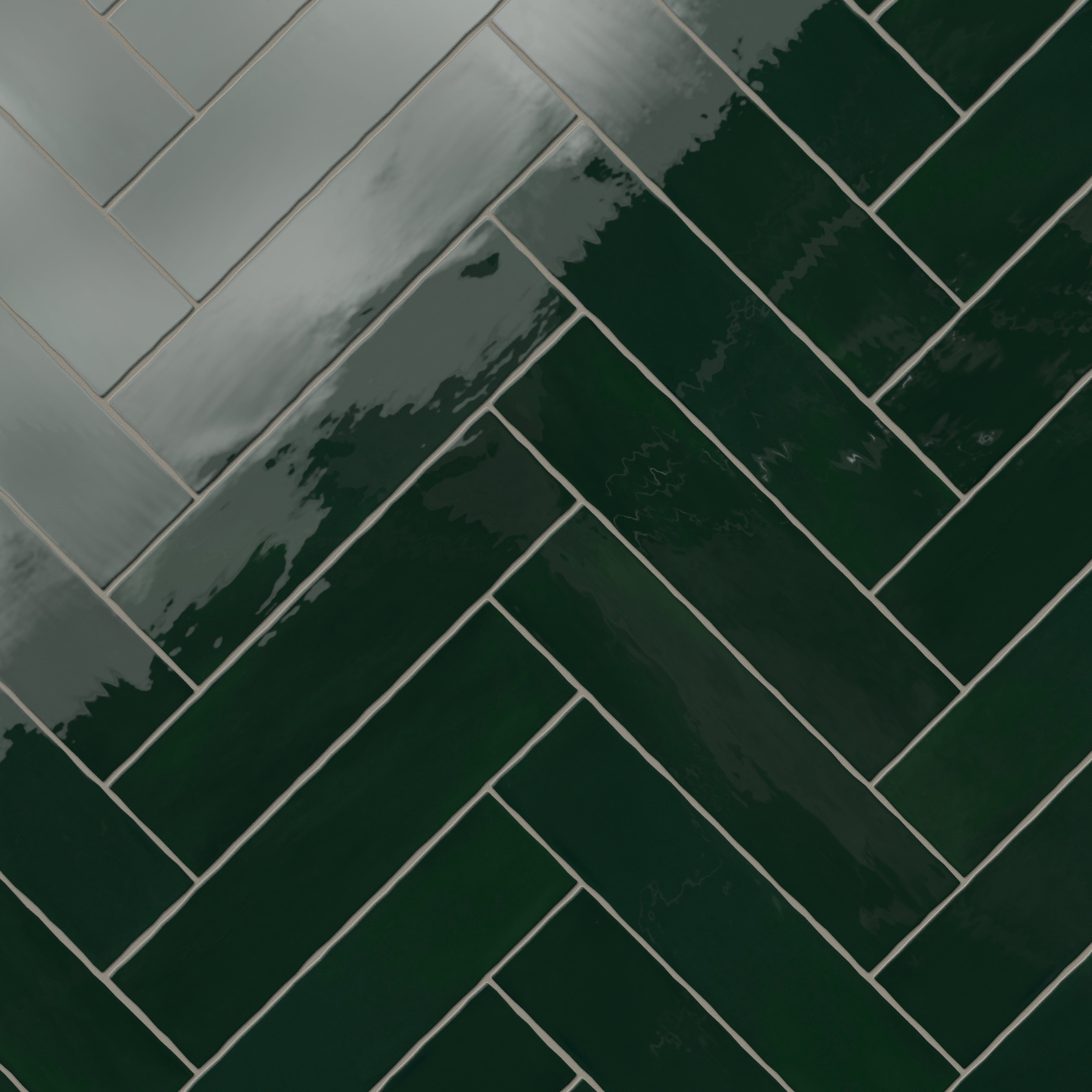 Harper 3x12 Glossy Ceramic Tile in Forest