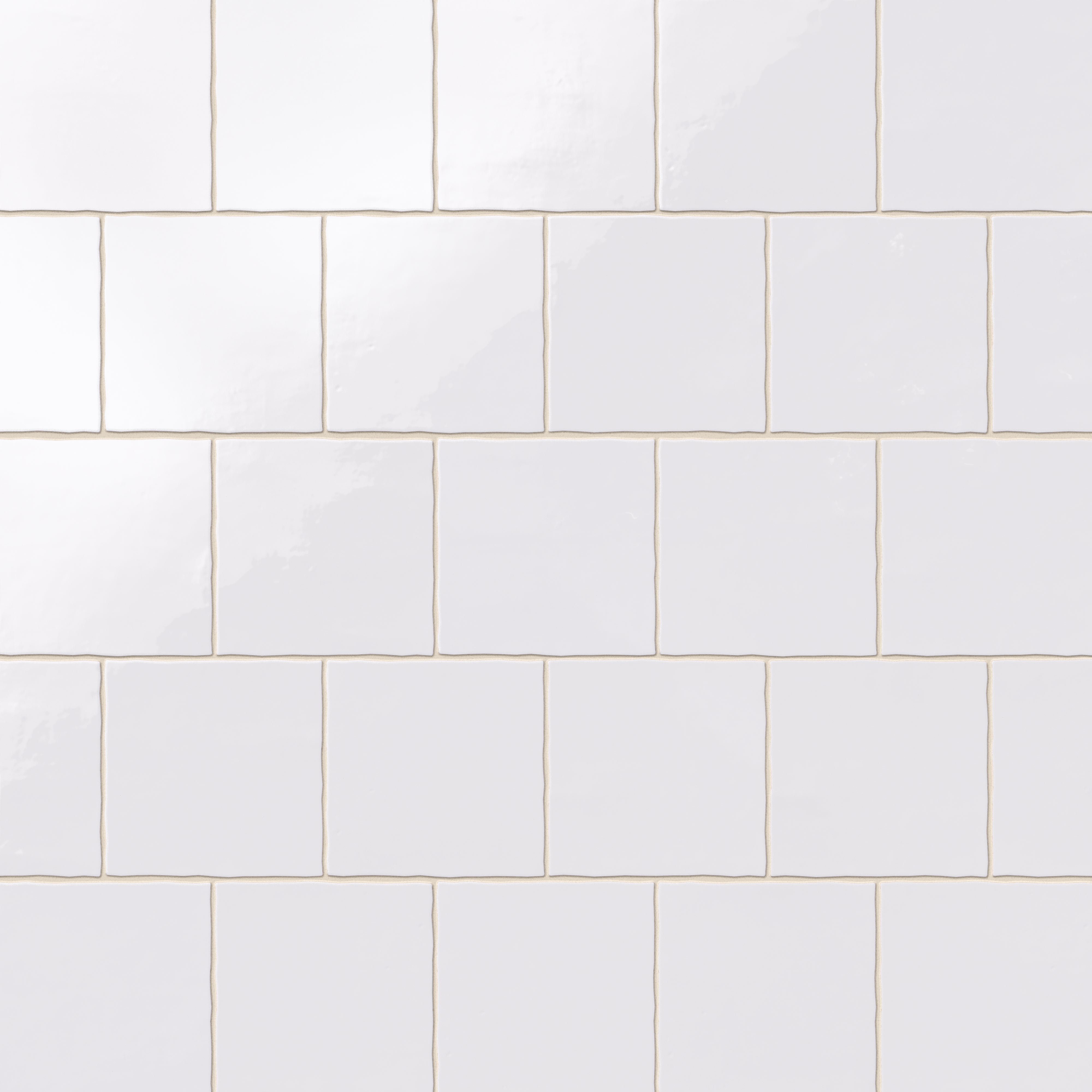 Harper 5x5 Glossy Ceramic Tile in White