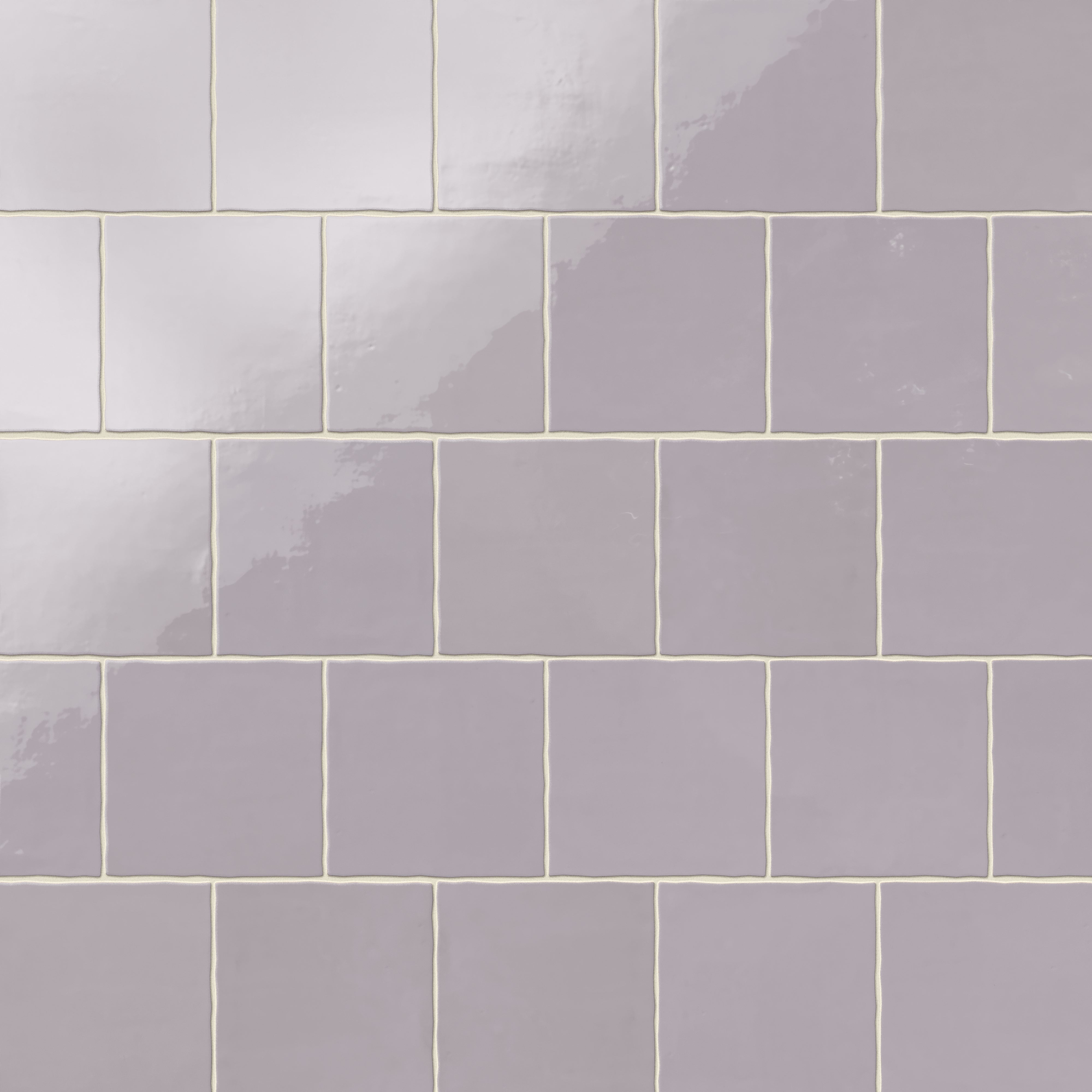 Harper 5x5 Glossy Ceramic Tile in Fog