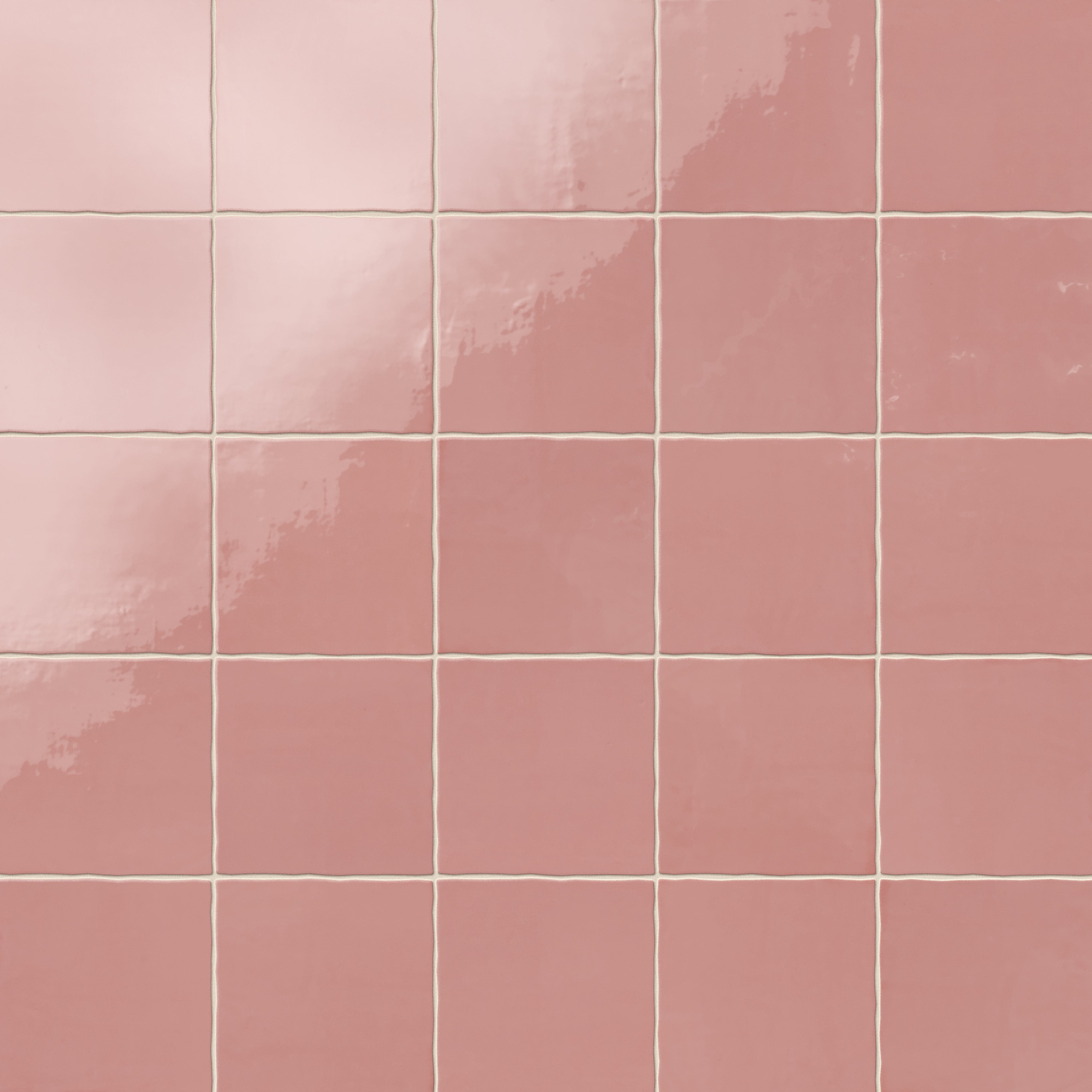 Beatrice LAVAL シルクベロアクッション45×44 エレバンピンク Harper 5x5 Glossy Ceramic Tile in Blush