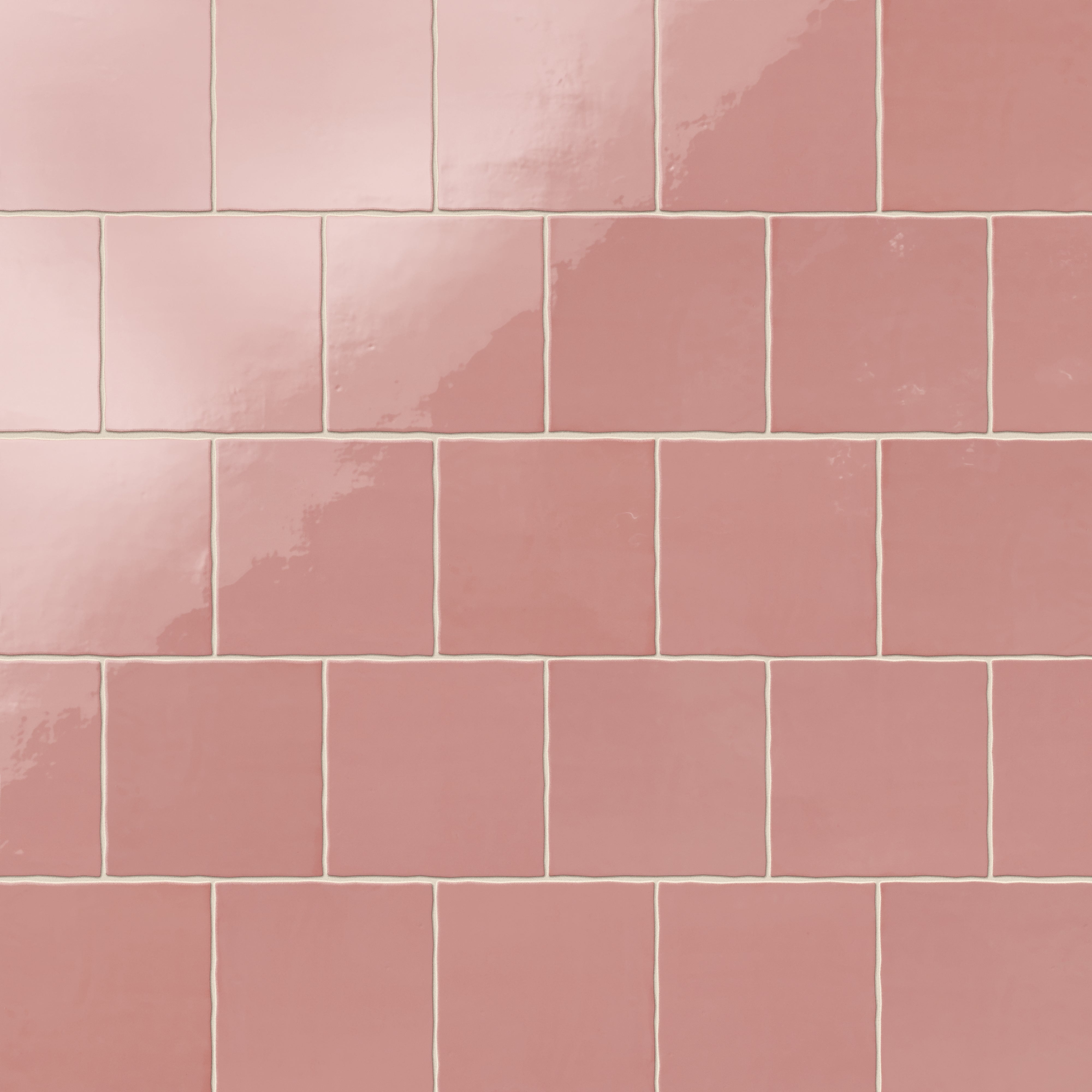 Harper 5x5 Glossy Ceramic Tile in Blush