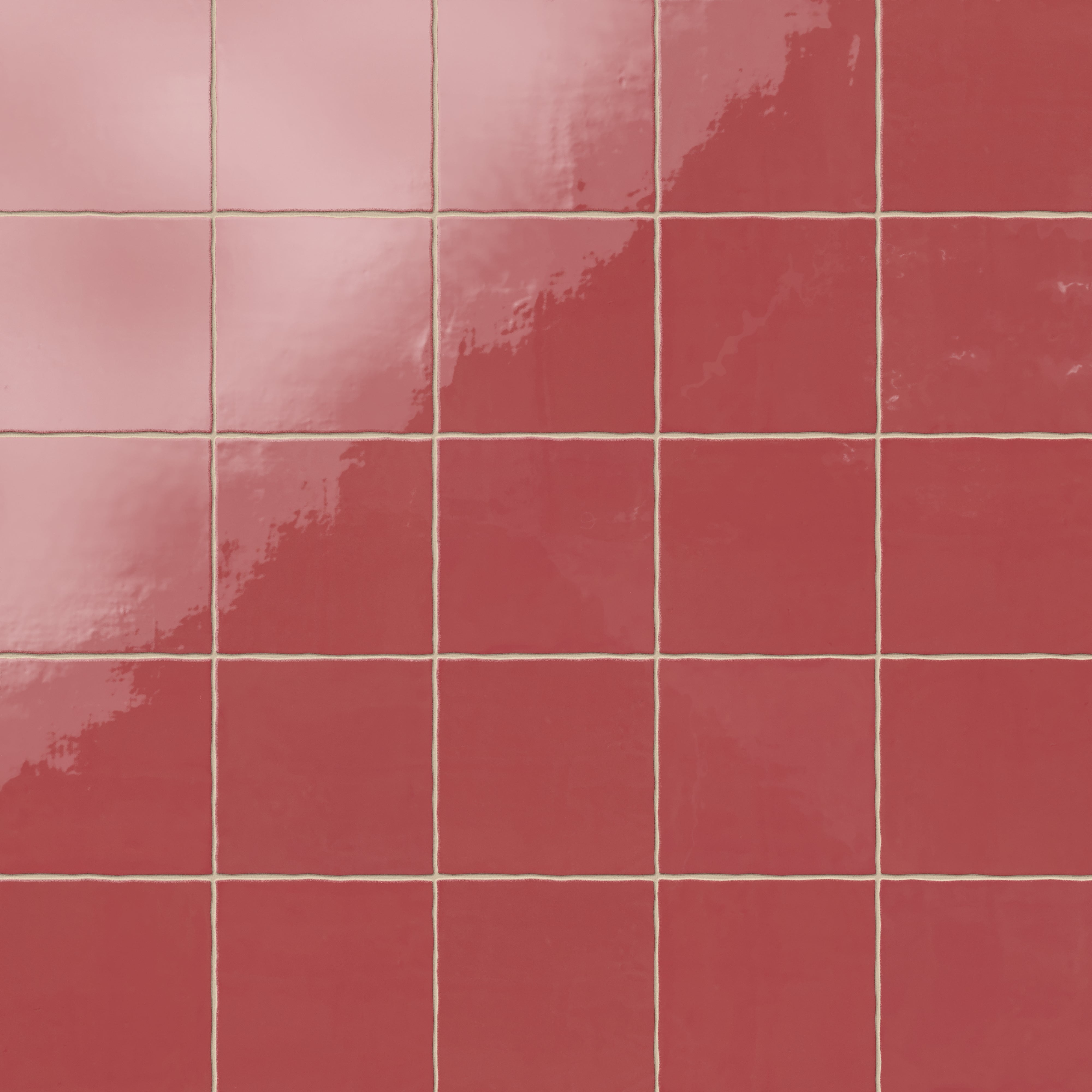 Harper 5x5 Glossy Ceramic Tile in Vermilion