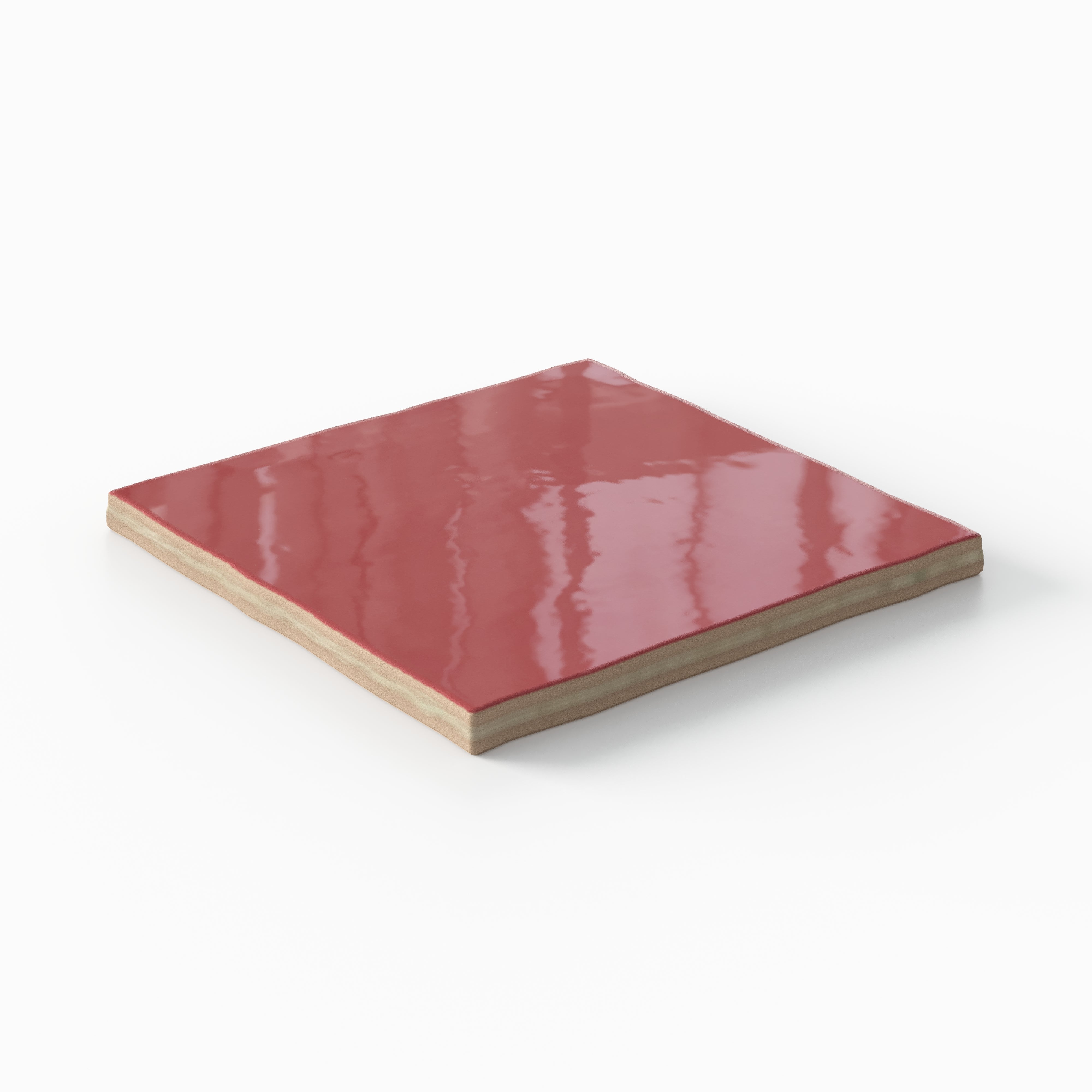 Harper 5x5 Glossy Ceramic Tile in Vermilion