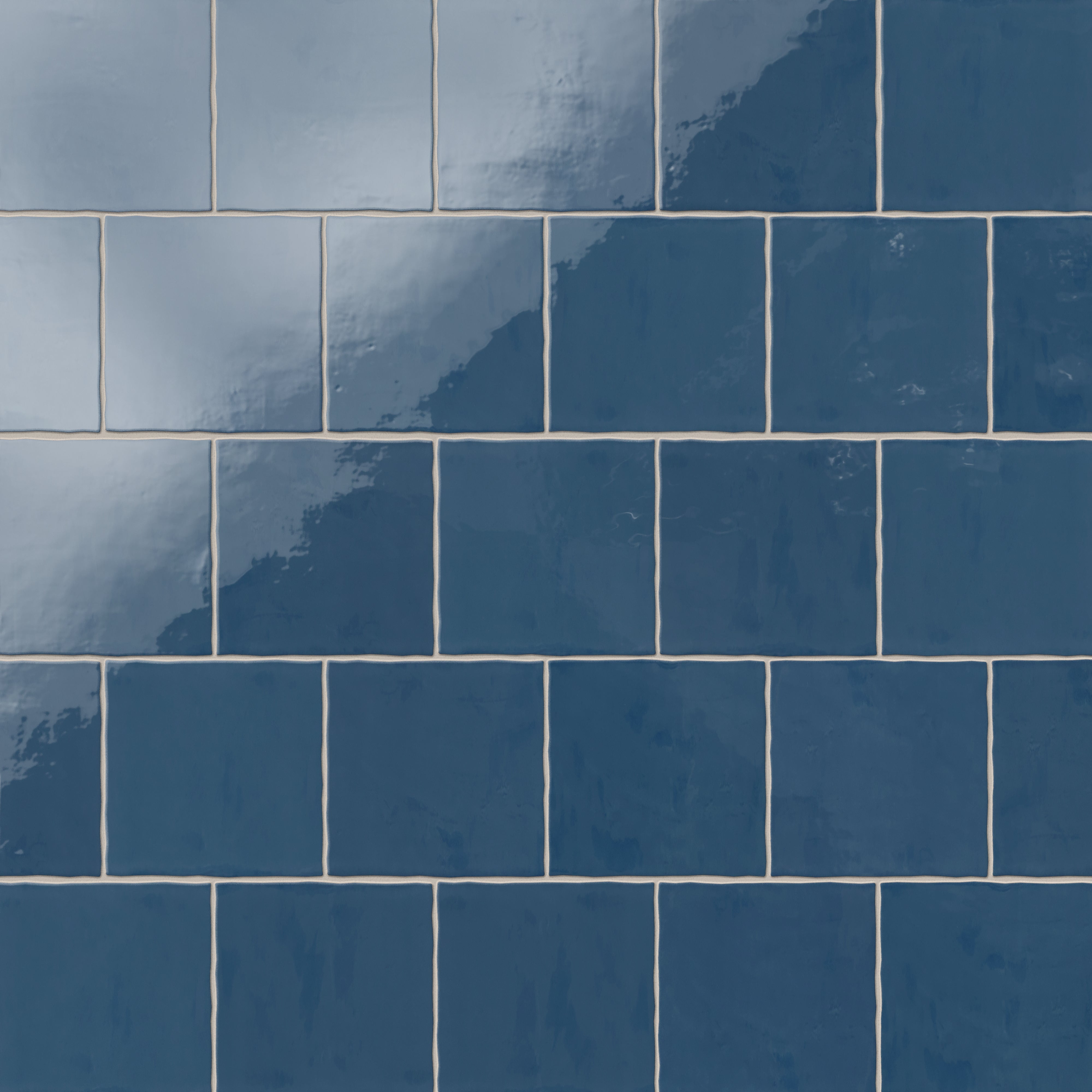 Harper 5x5 Glossy Ceramic Tile in Cerulean