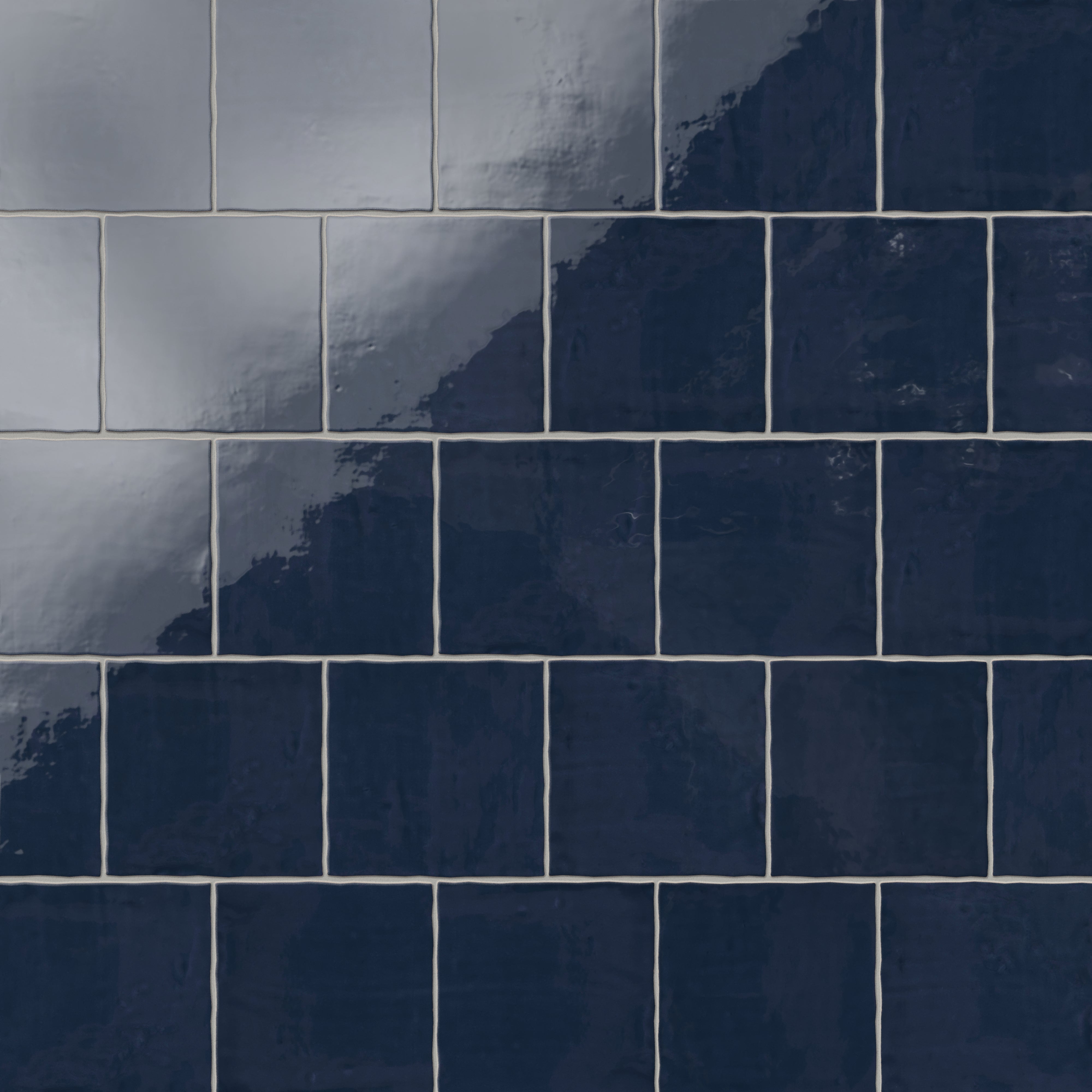 Harper 5x5 Glossy Ceramic Tile in Denim