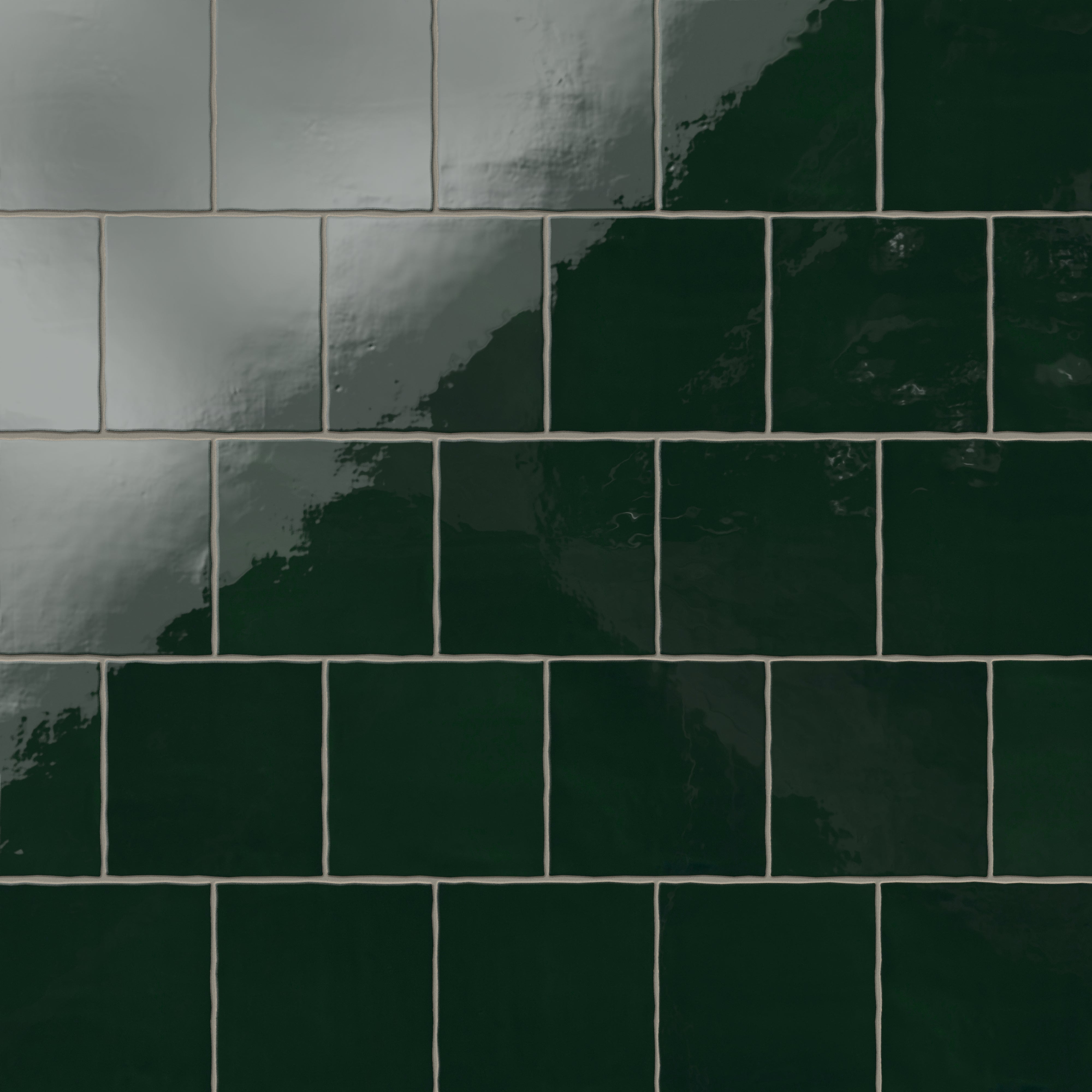 Harper 5x5 Glossy Ceramic Tile in Forest