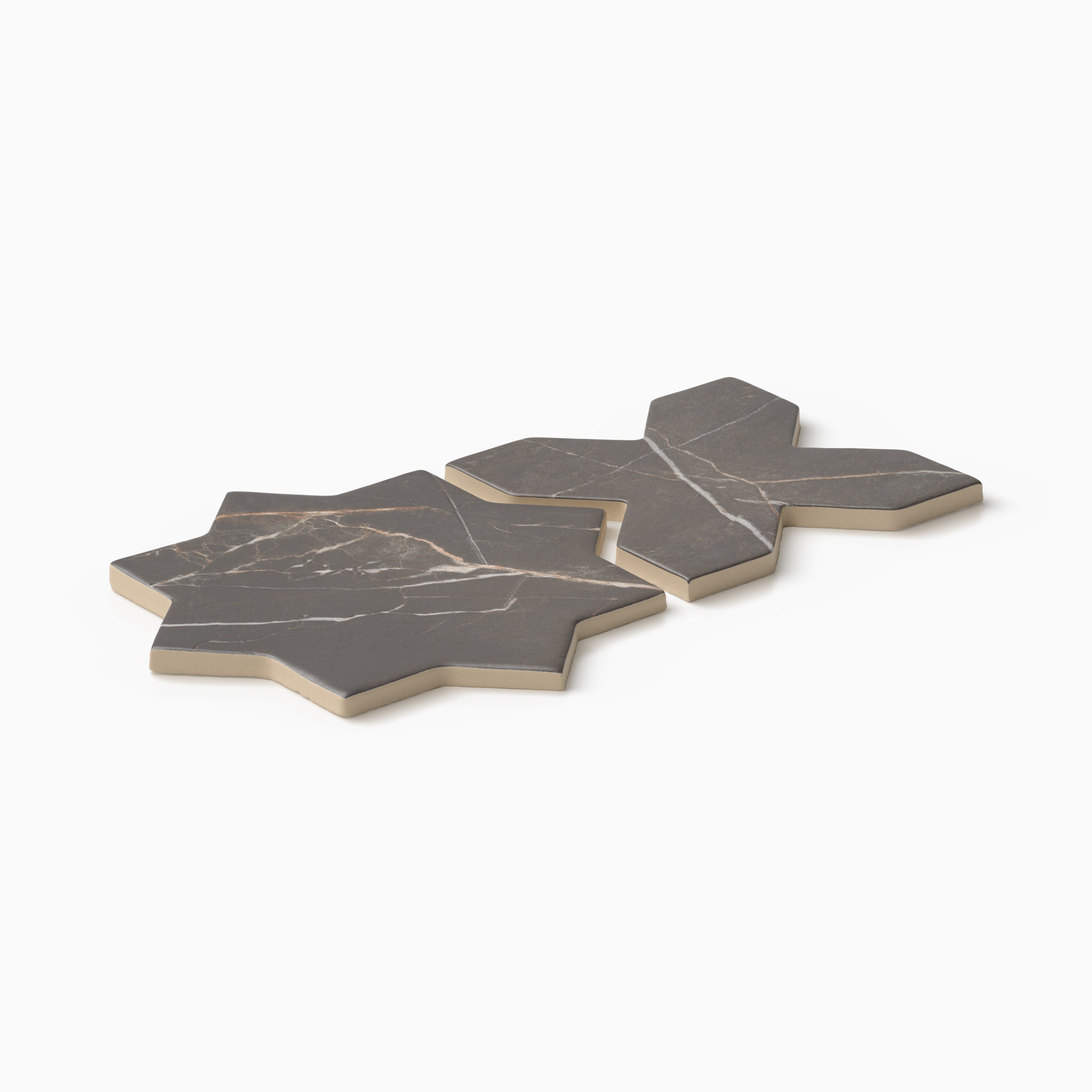 Aslan 6x12 Porcelain Tile Star in Imperial and Cross in Imperial