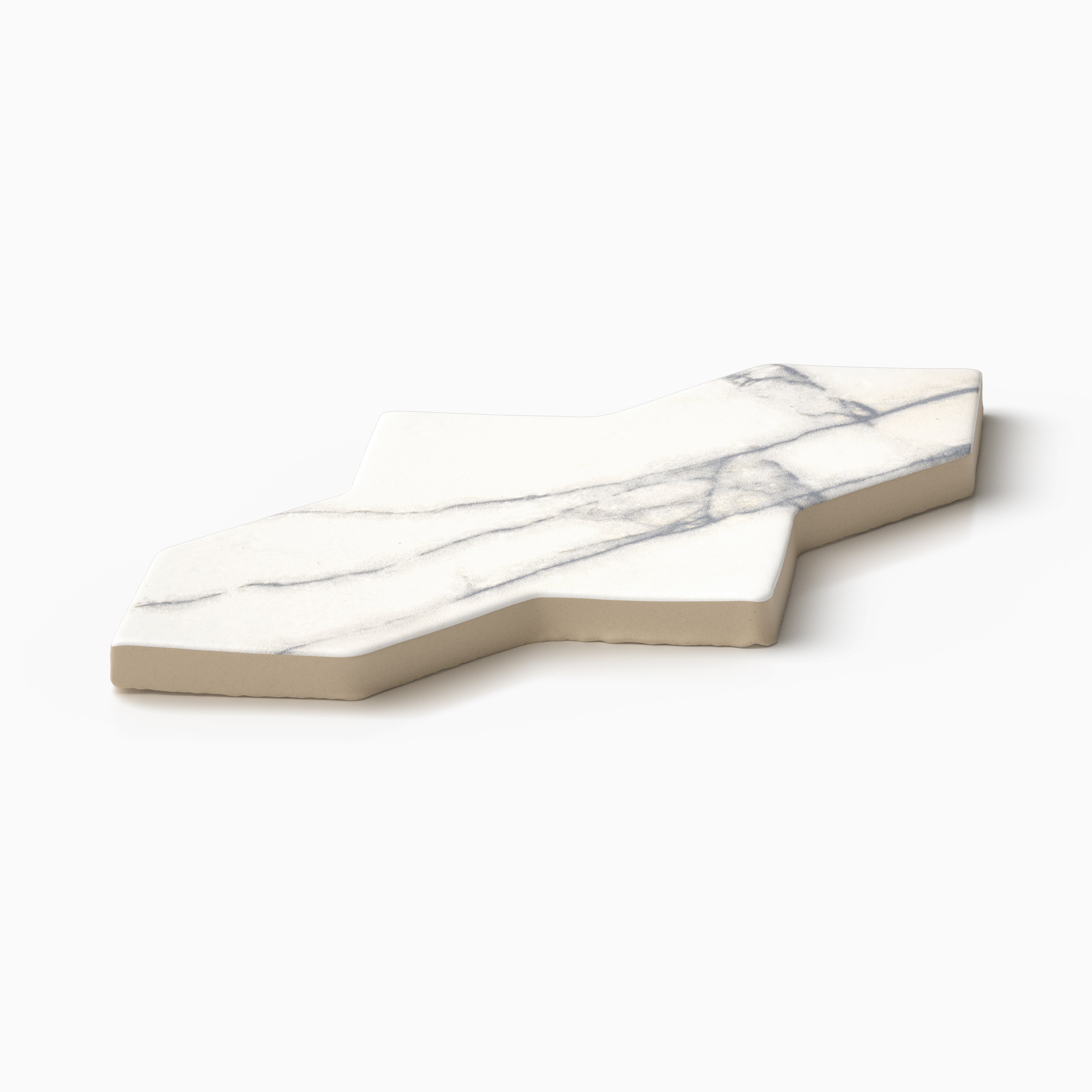 Aslan 2x8 Porcelain Tile Shield in Calacatta