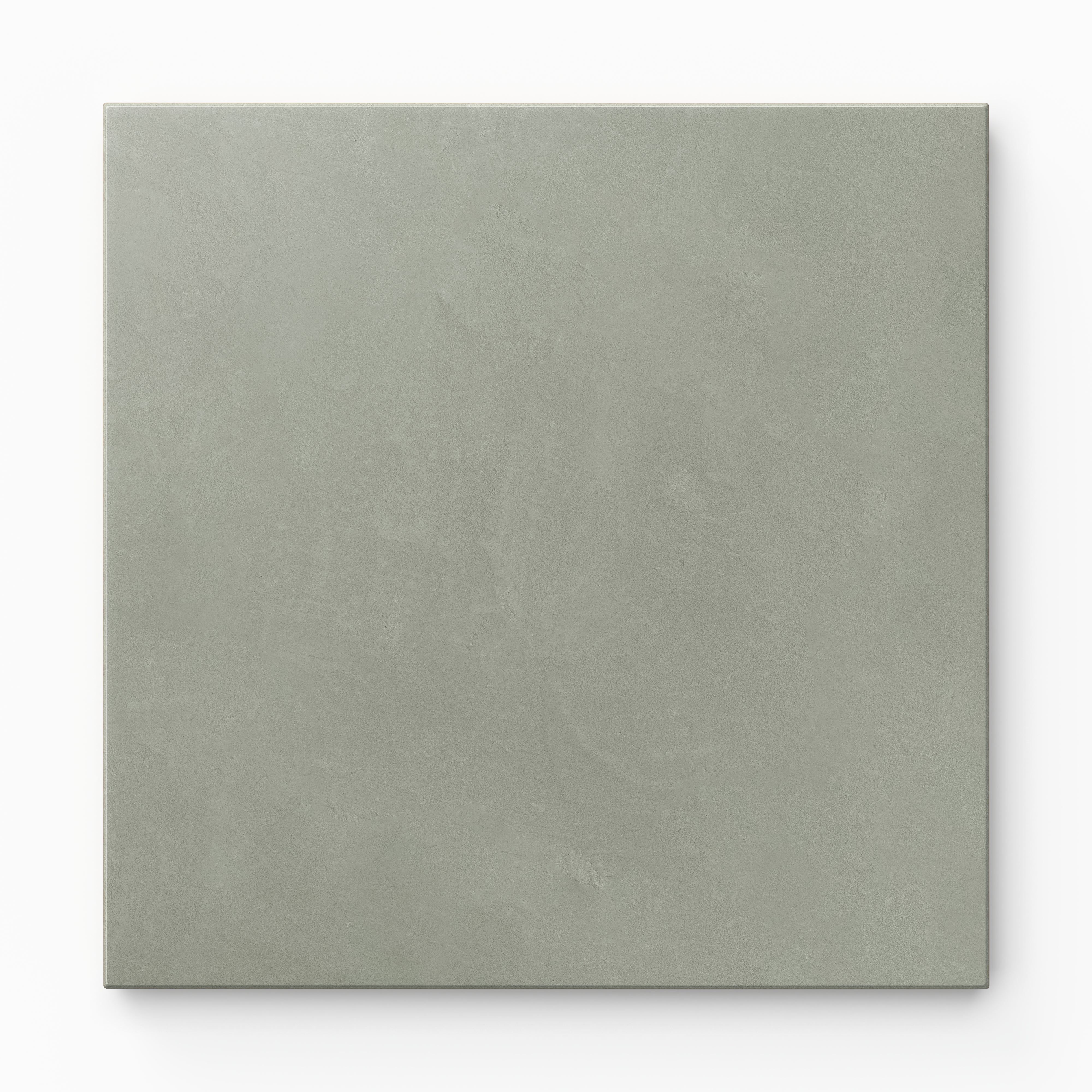 Isabel 6x6 Matte Porcelain Tile in Seasalt highlights calm sage green shading within a classic square format, paired with understated cement-plaster texture and a soft matte glaze.