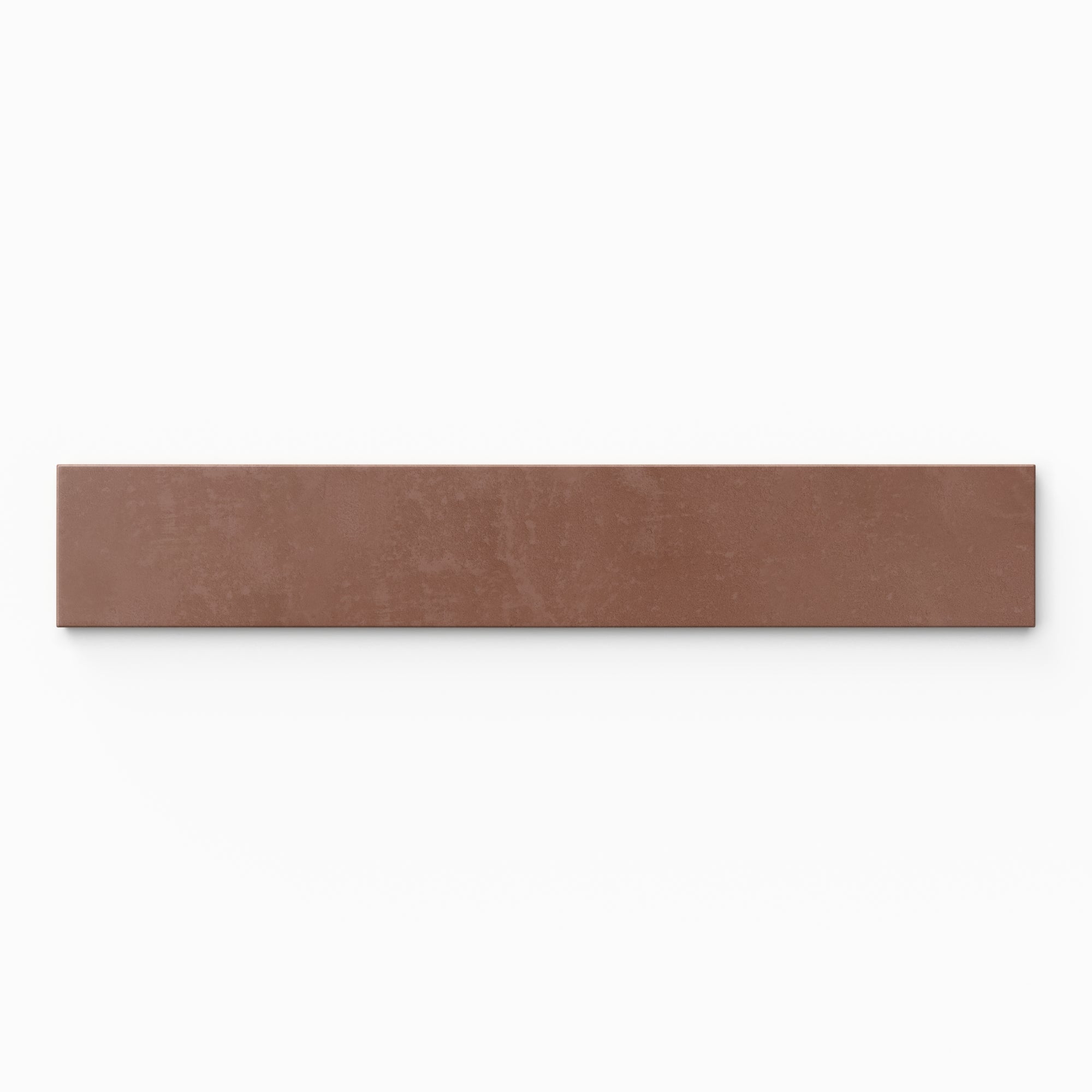 Isabel 2.5x12 Matte Porcelain Tile in Rust
