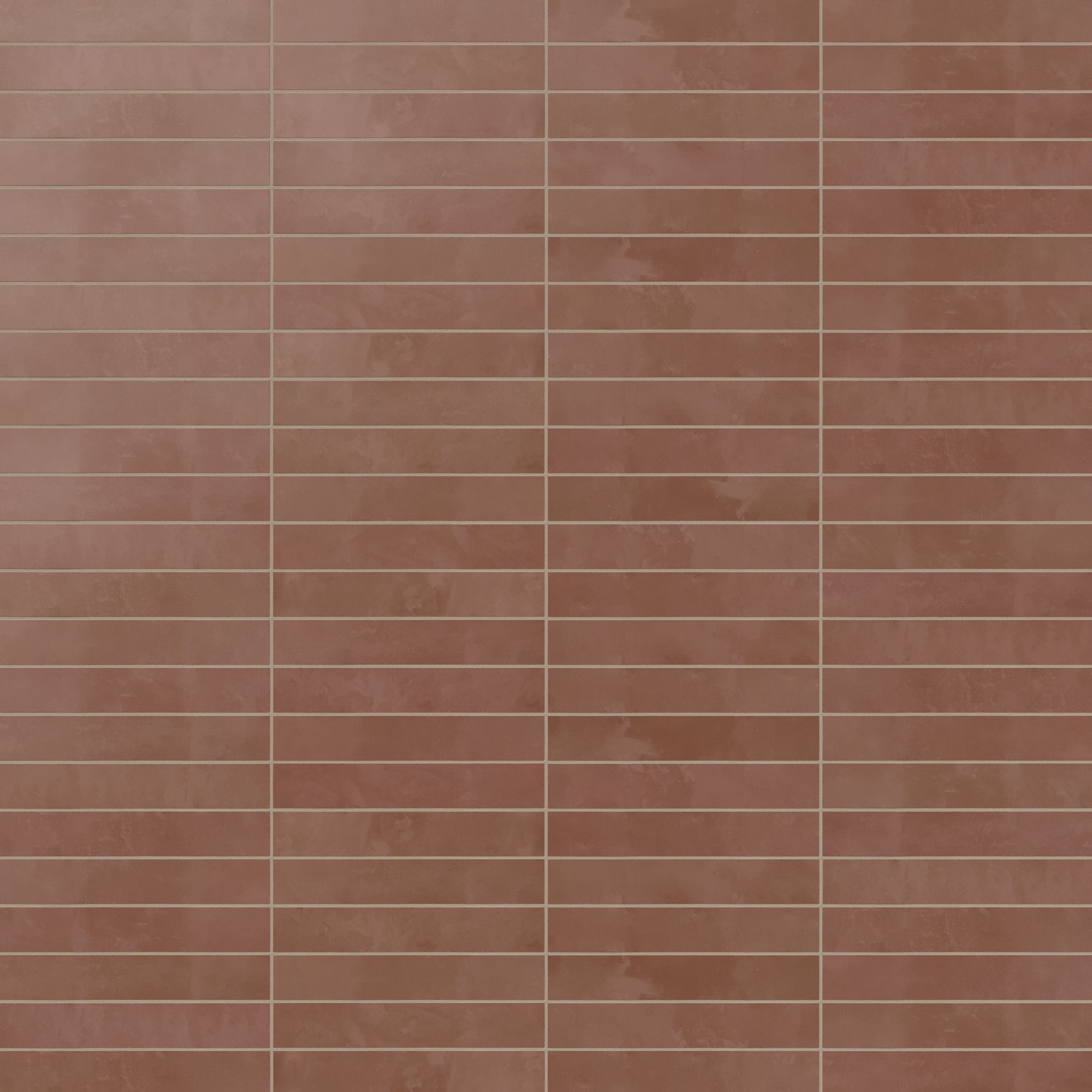 Isabel 2.5x12 Matte Porcelain Tile in Rust