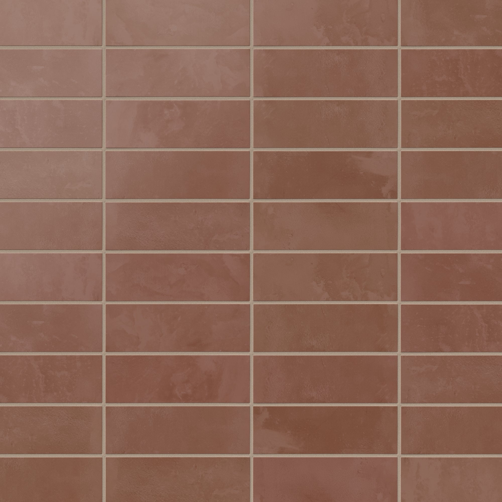 Isabel 2x6 Matte Porcelain Tile in Rust