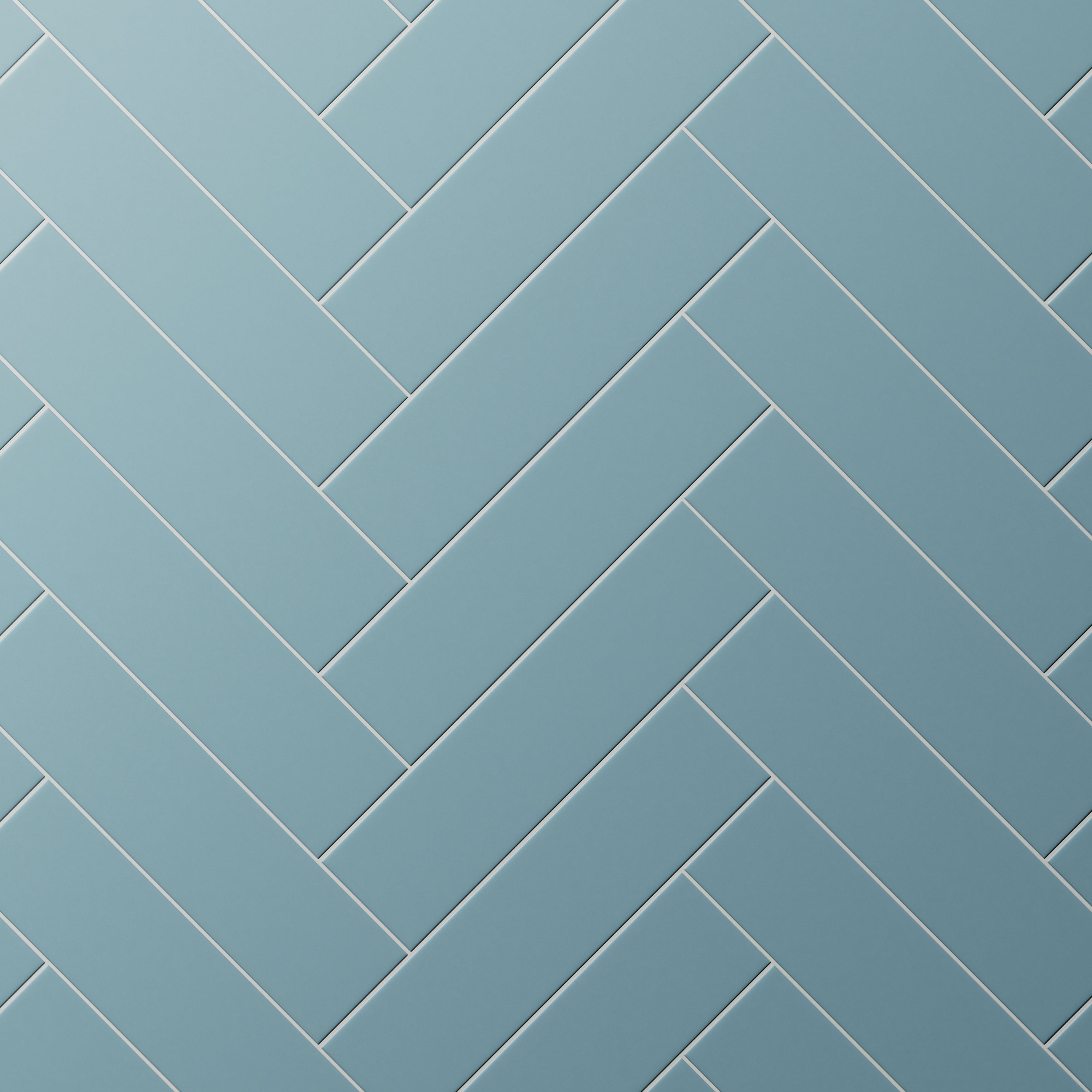 Merrick 3x11 Glossy Porcelain Tile in Ska Blue