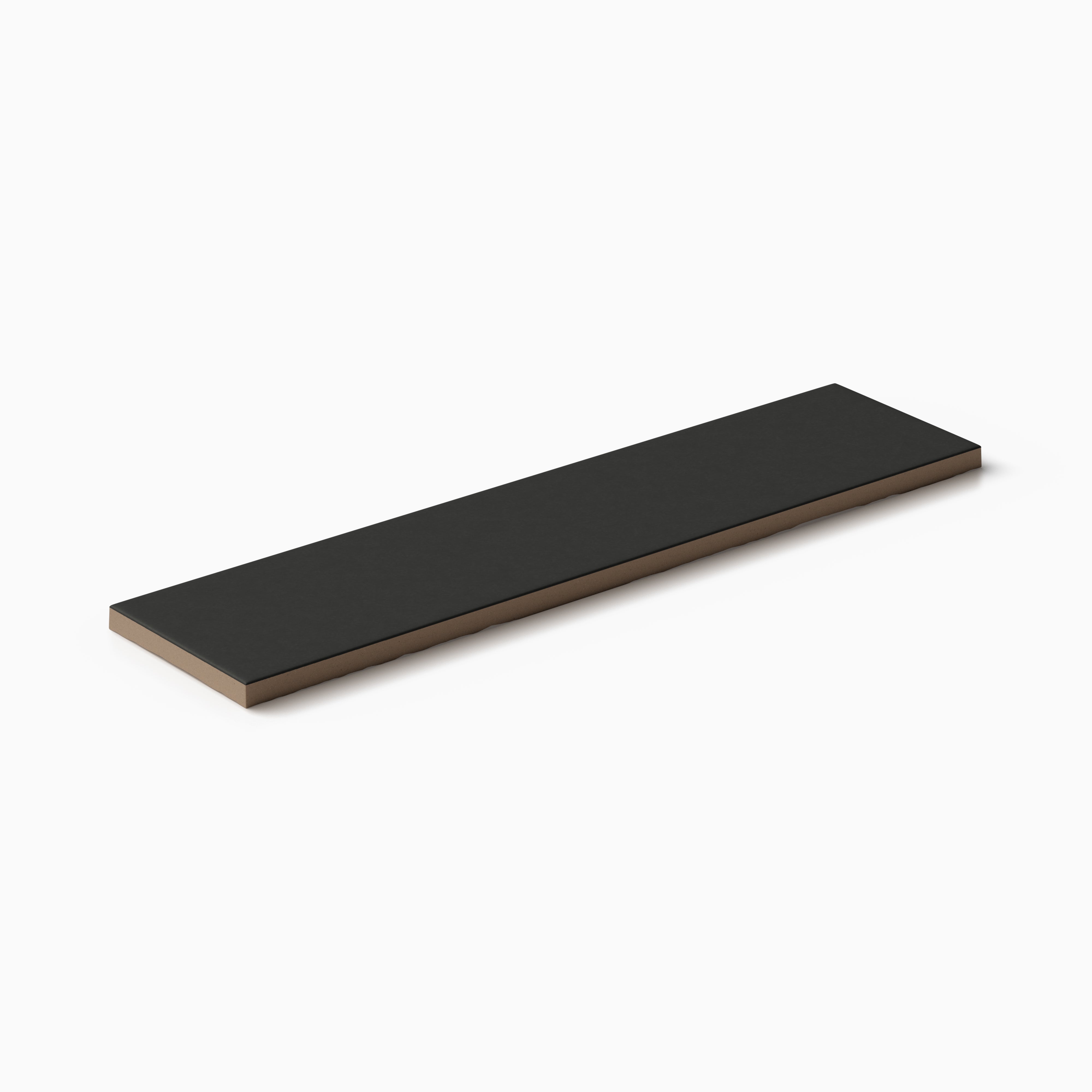 Merrick 3x11 Matte Porcelain Tile in Synth Black
