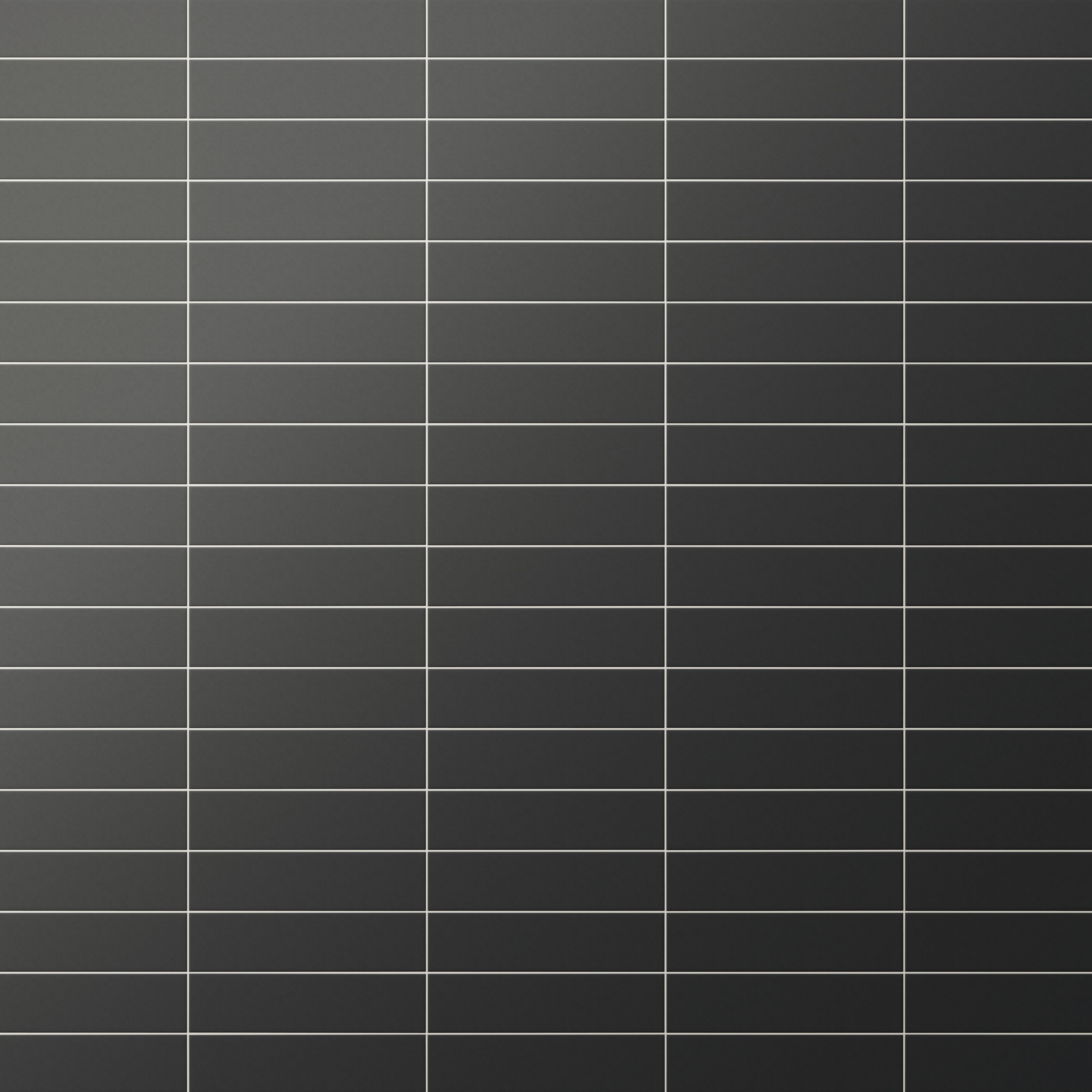 Merrick 3x11 Matte Porcelain Tile in Synth Black