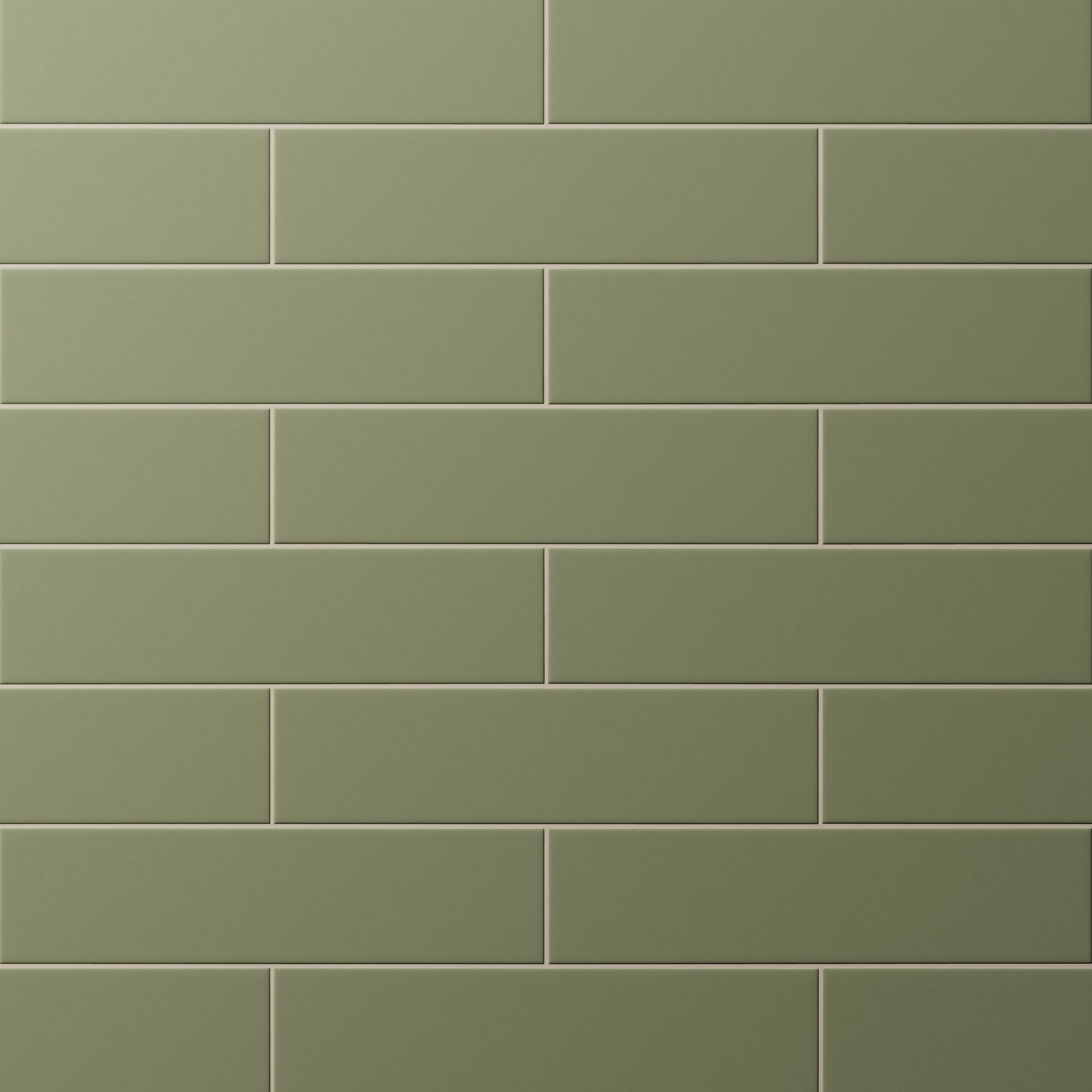 Merrick 3x11 Glossy Porcelain Tile in Folk Green